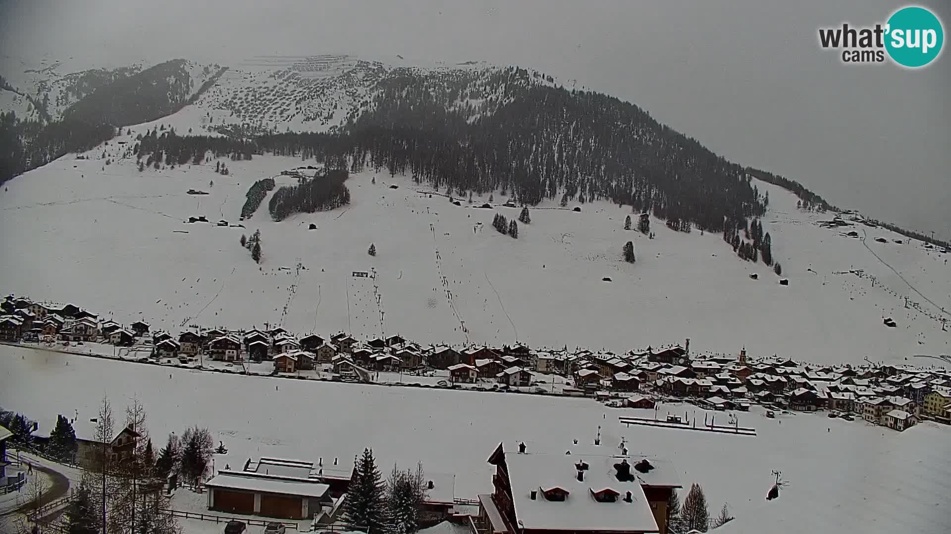 Increíble webcam de Livigno, vista panorámica desde el hotel Teola