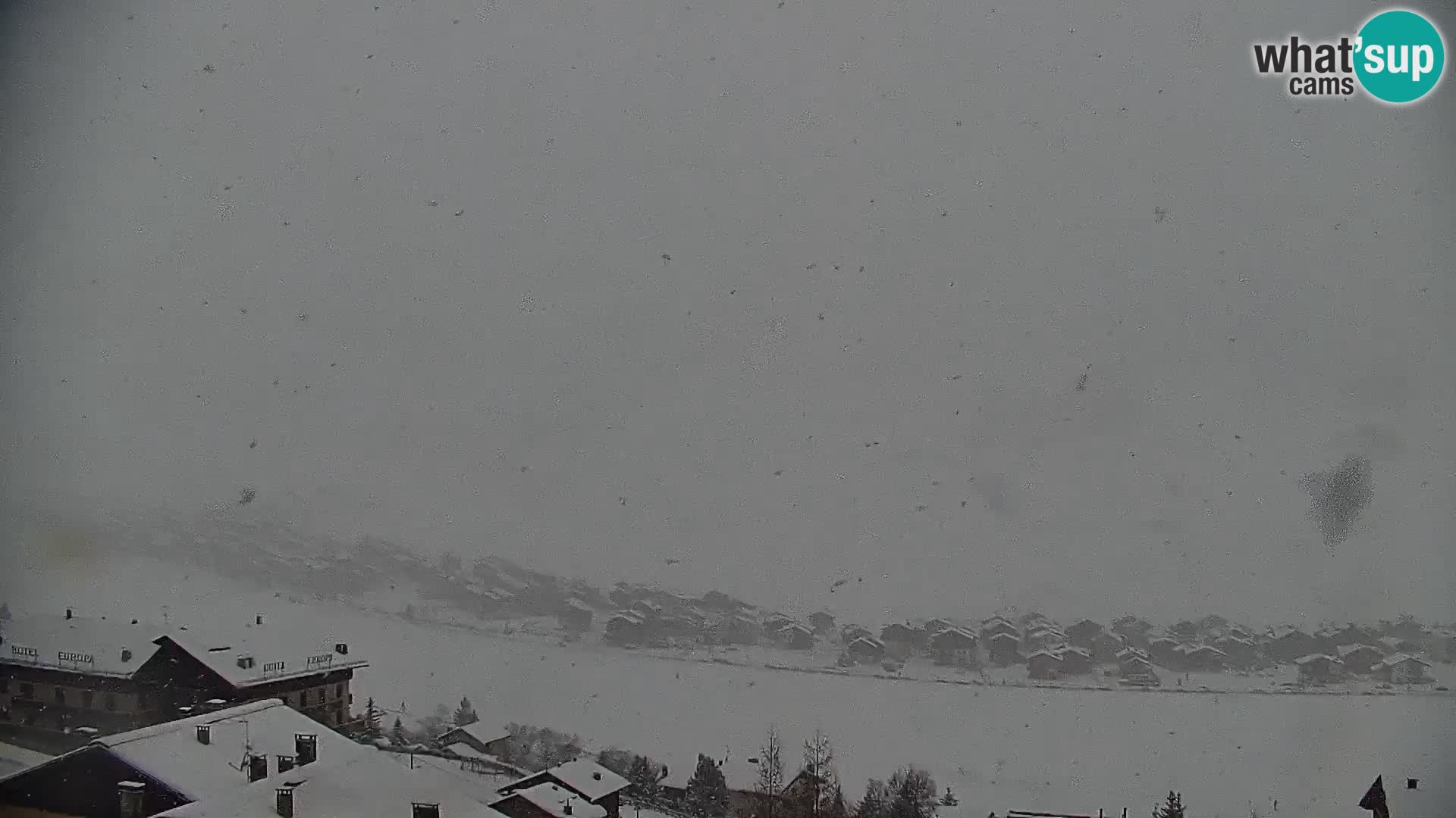 Superbe web camera Livigno, vue panoramique depuis l’hôtel Teola