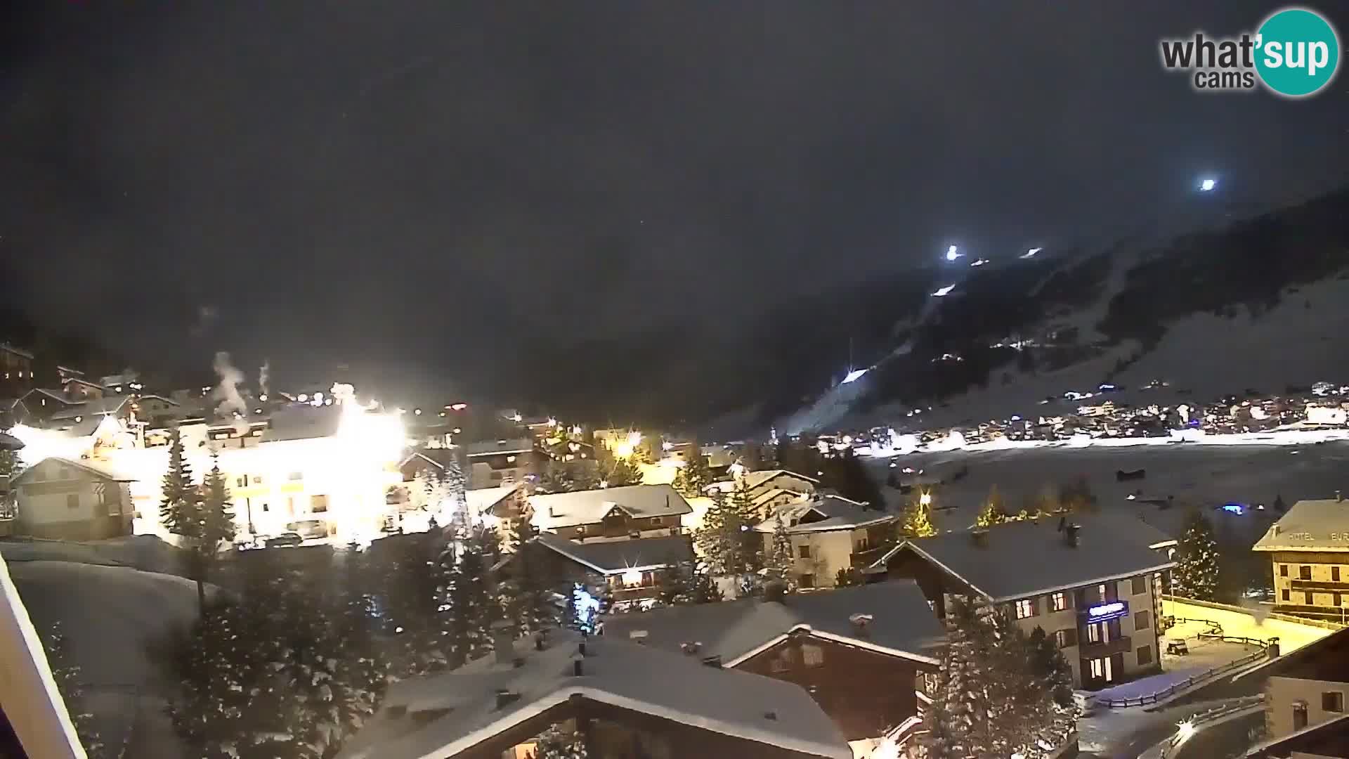 Superbe web camera Livigno, vue panoramique depuis l’hôtel Teola