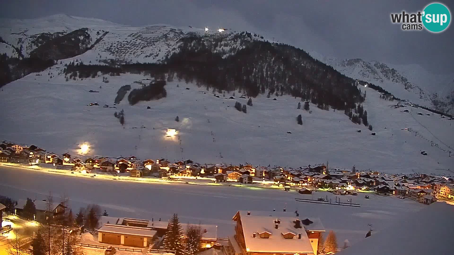 Superbe web camera Livigno, vue panoramique depuis l’hôtel Teola