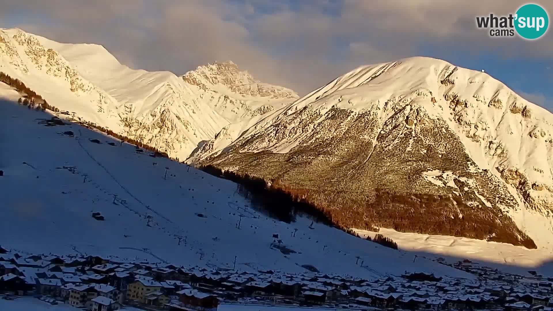 Amazing Livigno webcam panorama view from hotel Teola