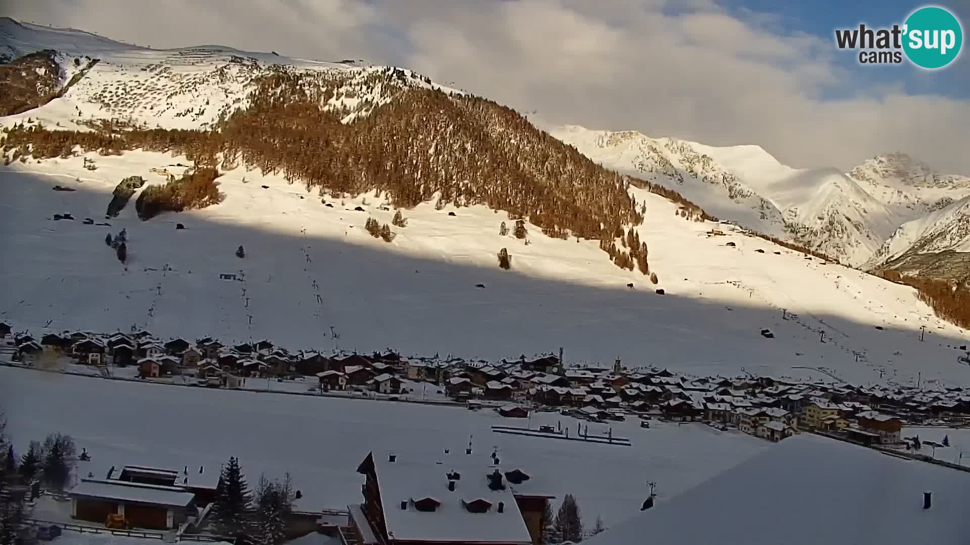 Superbe web camera Livigno, vue panoramique depuis l’hôtel Teola