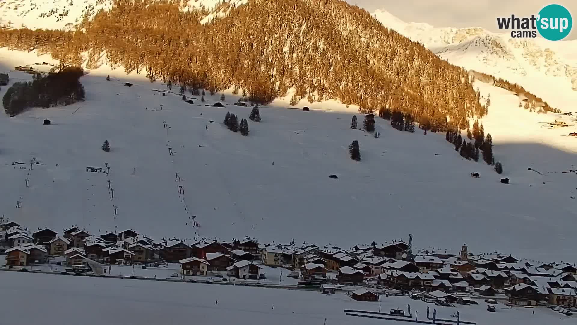 Superbe web camera Livigno, vue panoramique depuis l’hôtel Teola