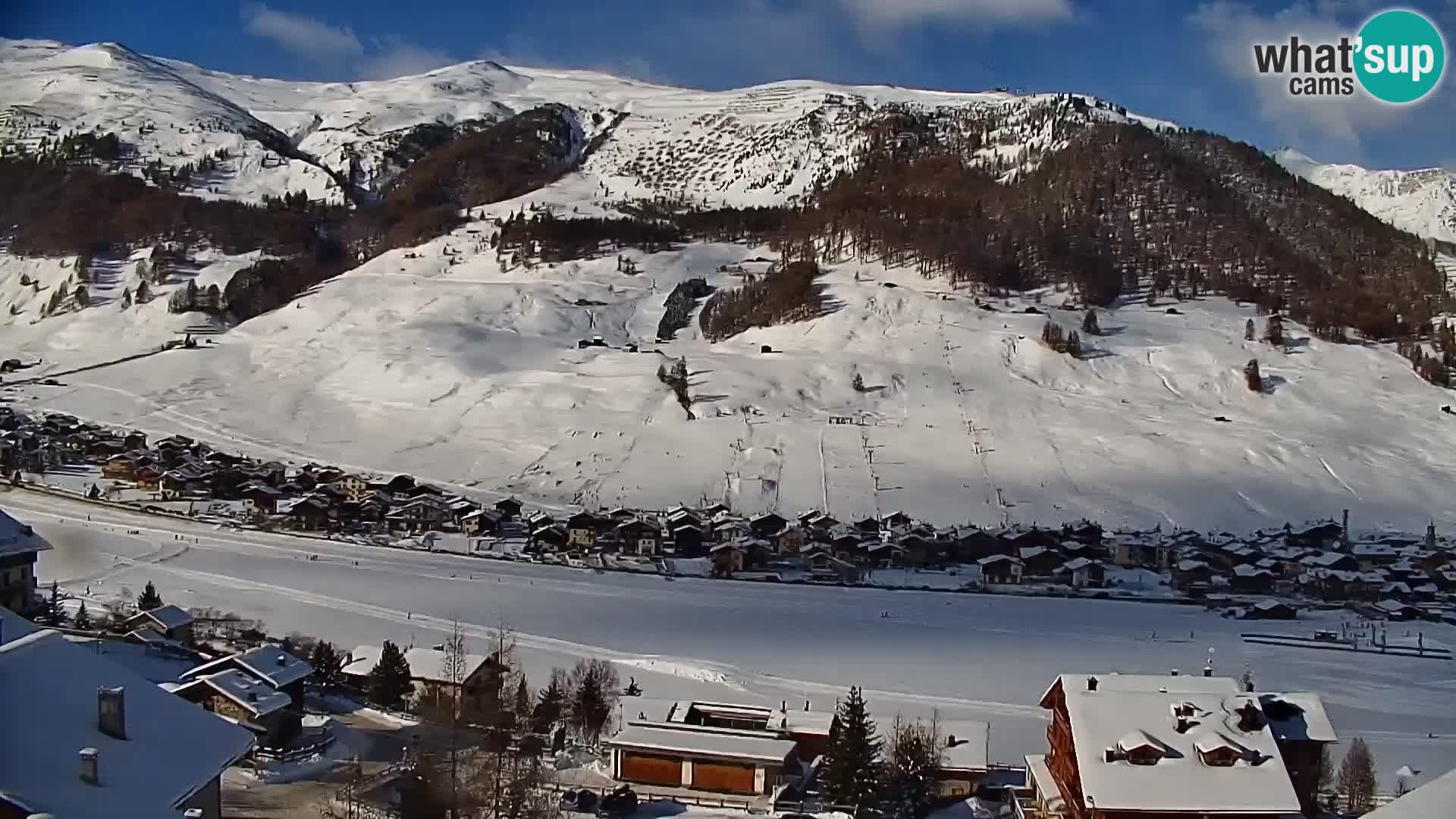 Increíble webcam de Livigno, vista panorámica desde el hotel Teola