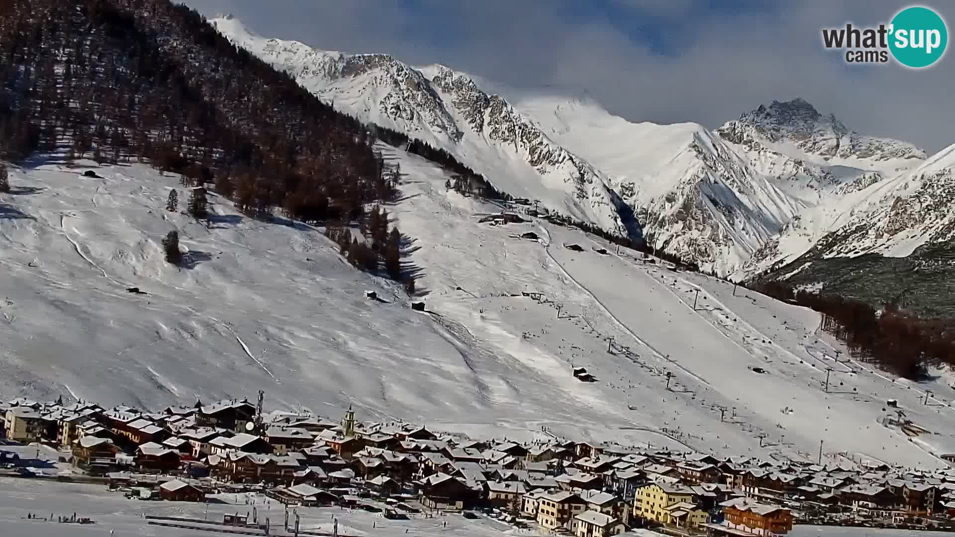 Superbe web camera Livigno, vue panoramique depuis l’hôtel Teola