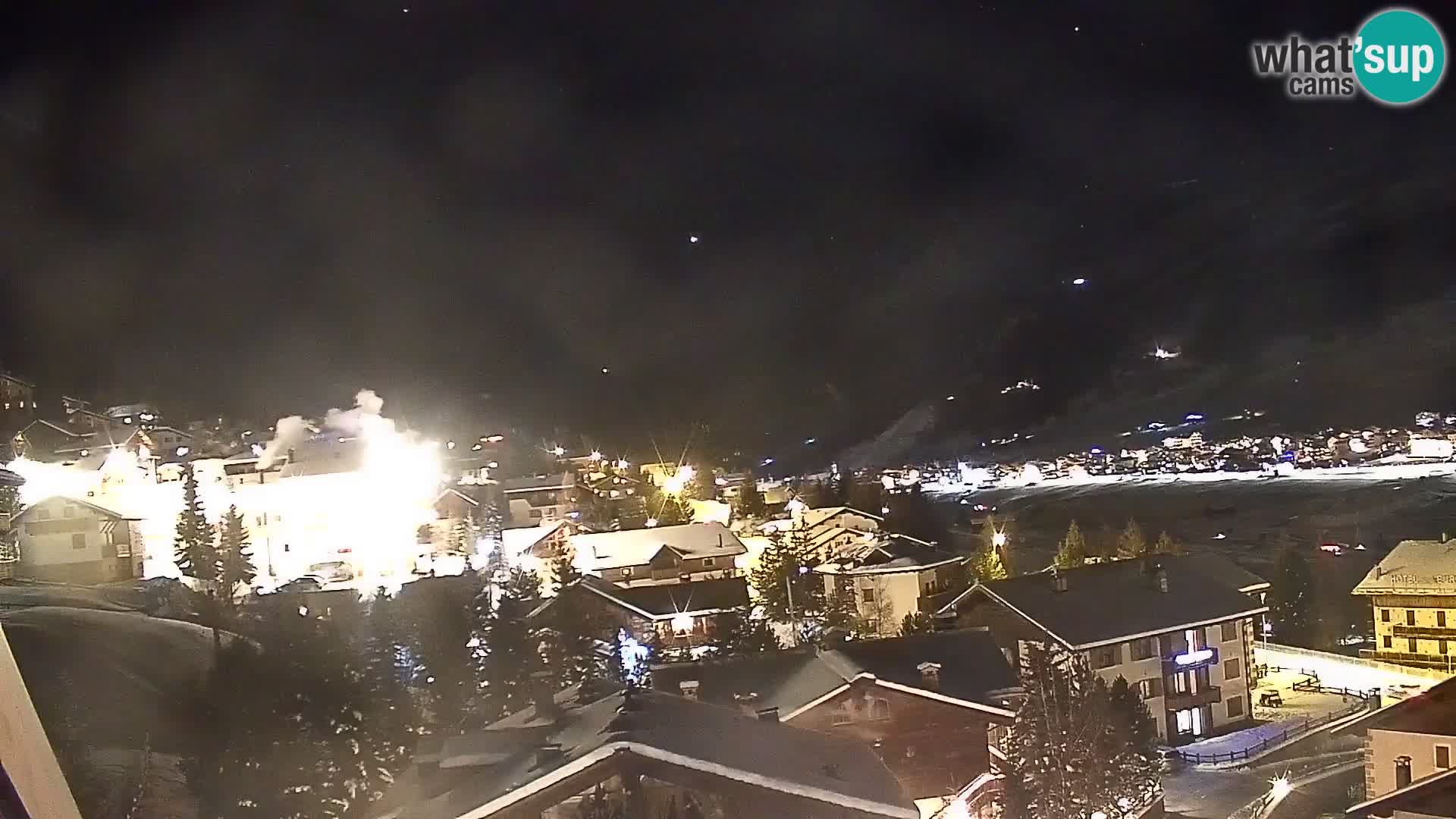 Superbe web camera Livigno, vue panoramique depuis l’hôtel Teola