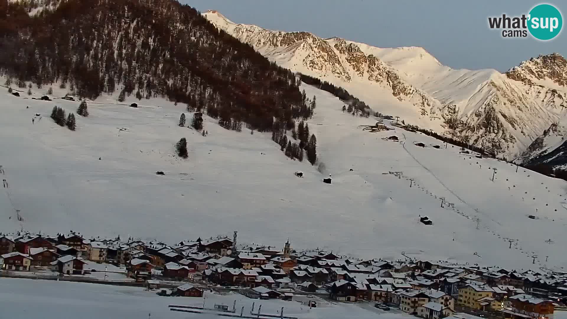 Increíble webcam de Livigno, vista panorámica desde el hotel Teola