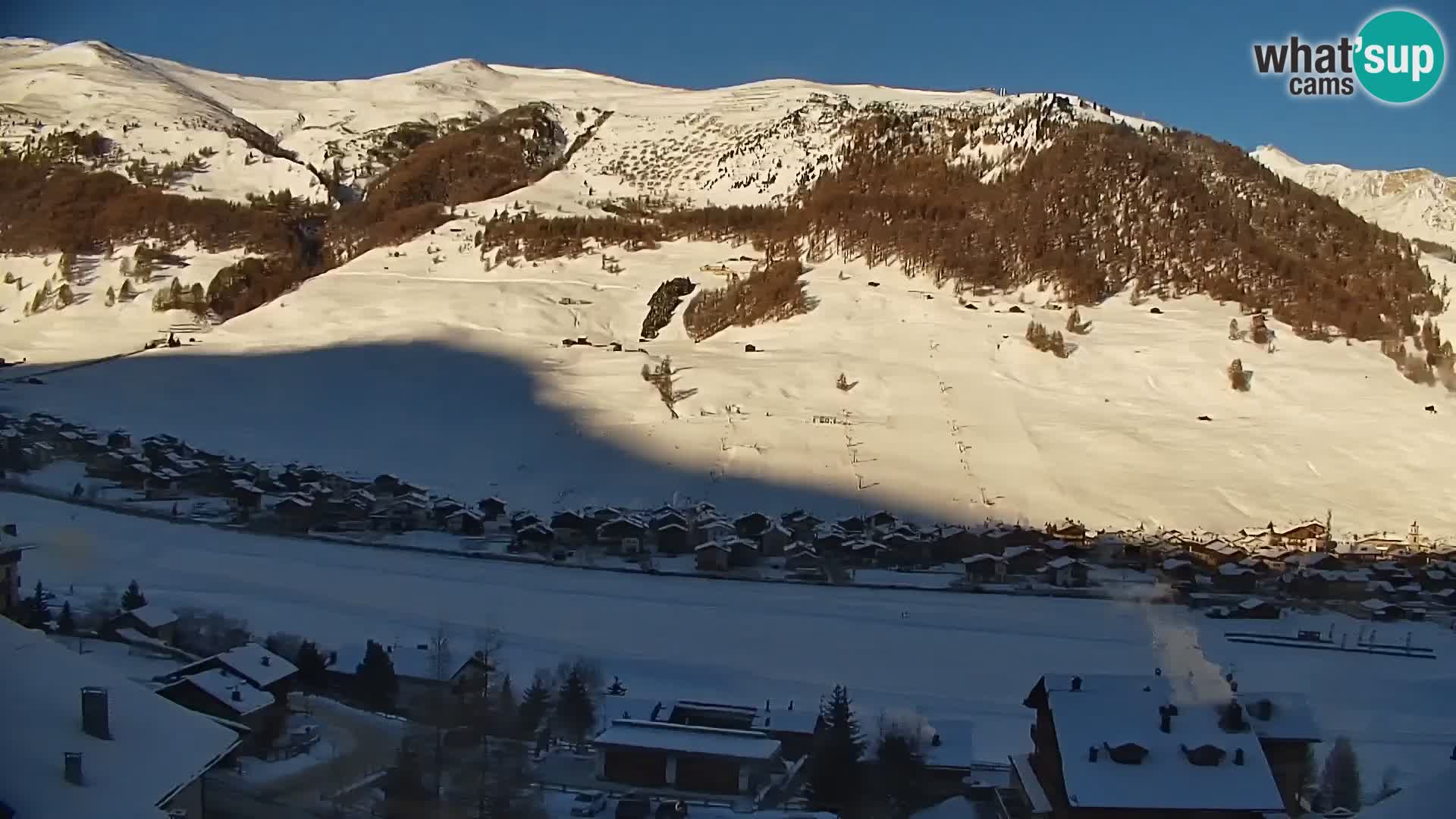 Superbe web camera Livigno, vue panoramique depuis l’hôtel Teola