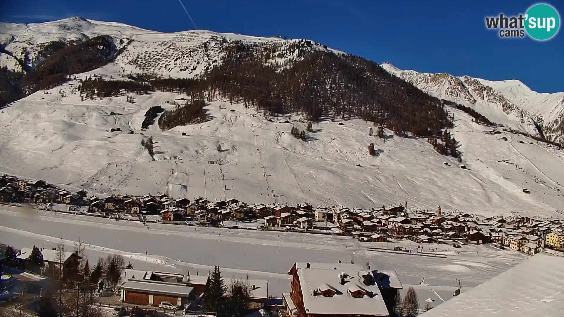 Increíble webcam de Livigno, vista panorámica desde el hotel Teola