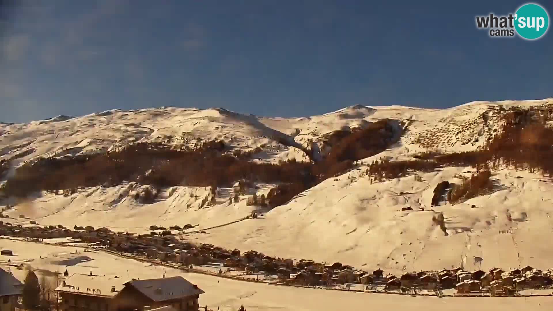 Amazing Livigno webcam panorama view from hotel Teola