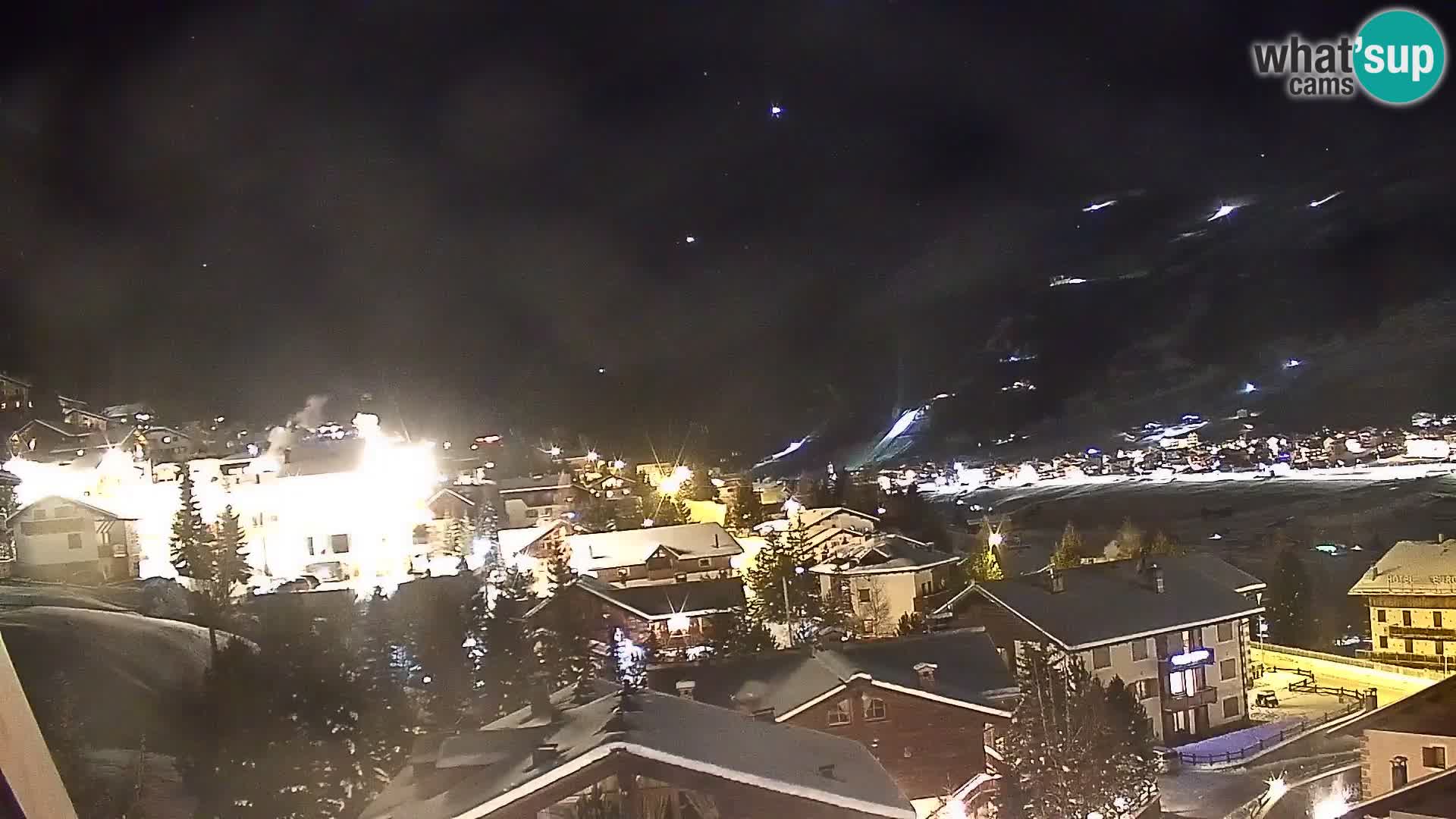 Increíble webcam de Livigno, vista panorámica desde el hotel Teola