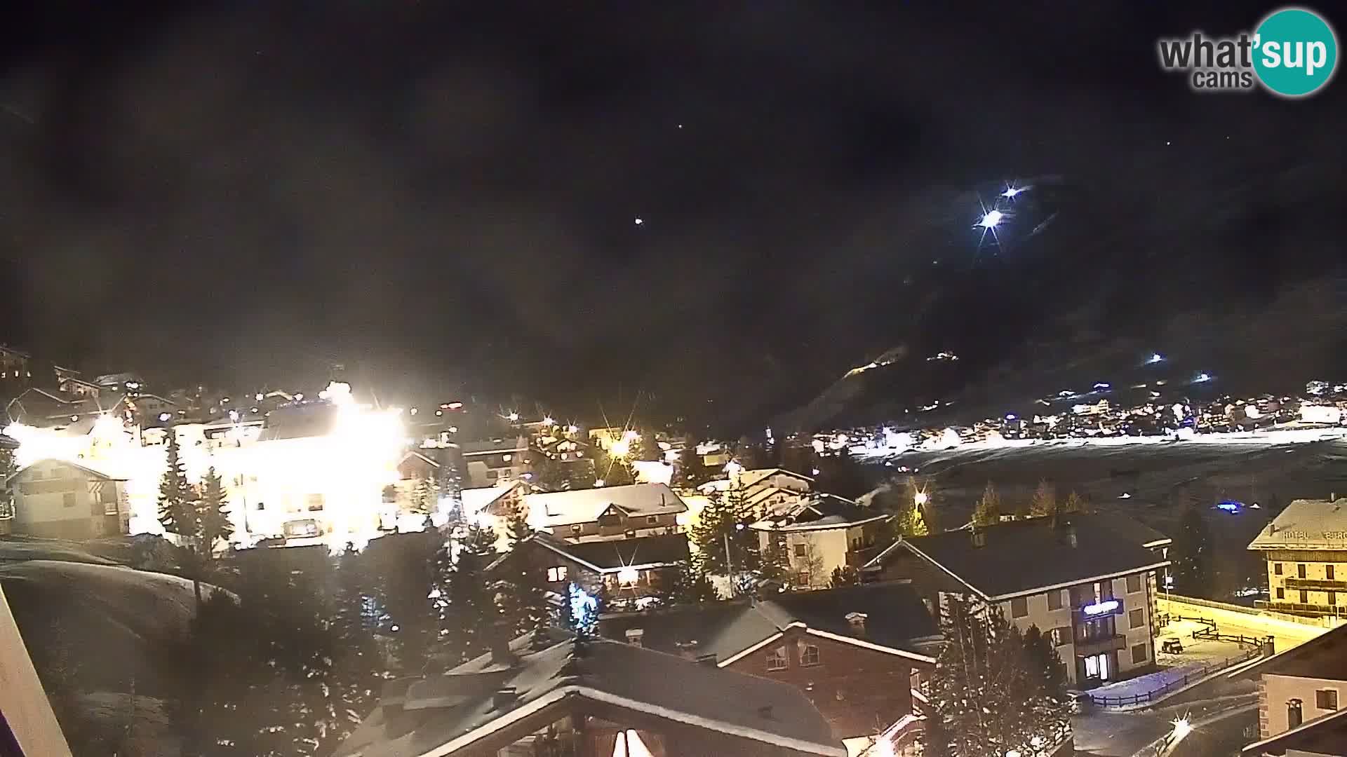 Increíble webcam de Livigno, vista panorámica desde el hotel Teola