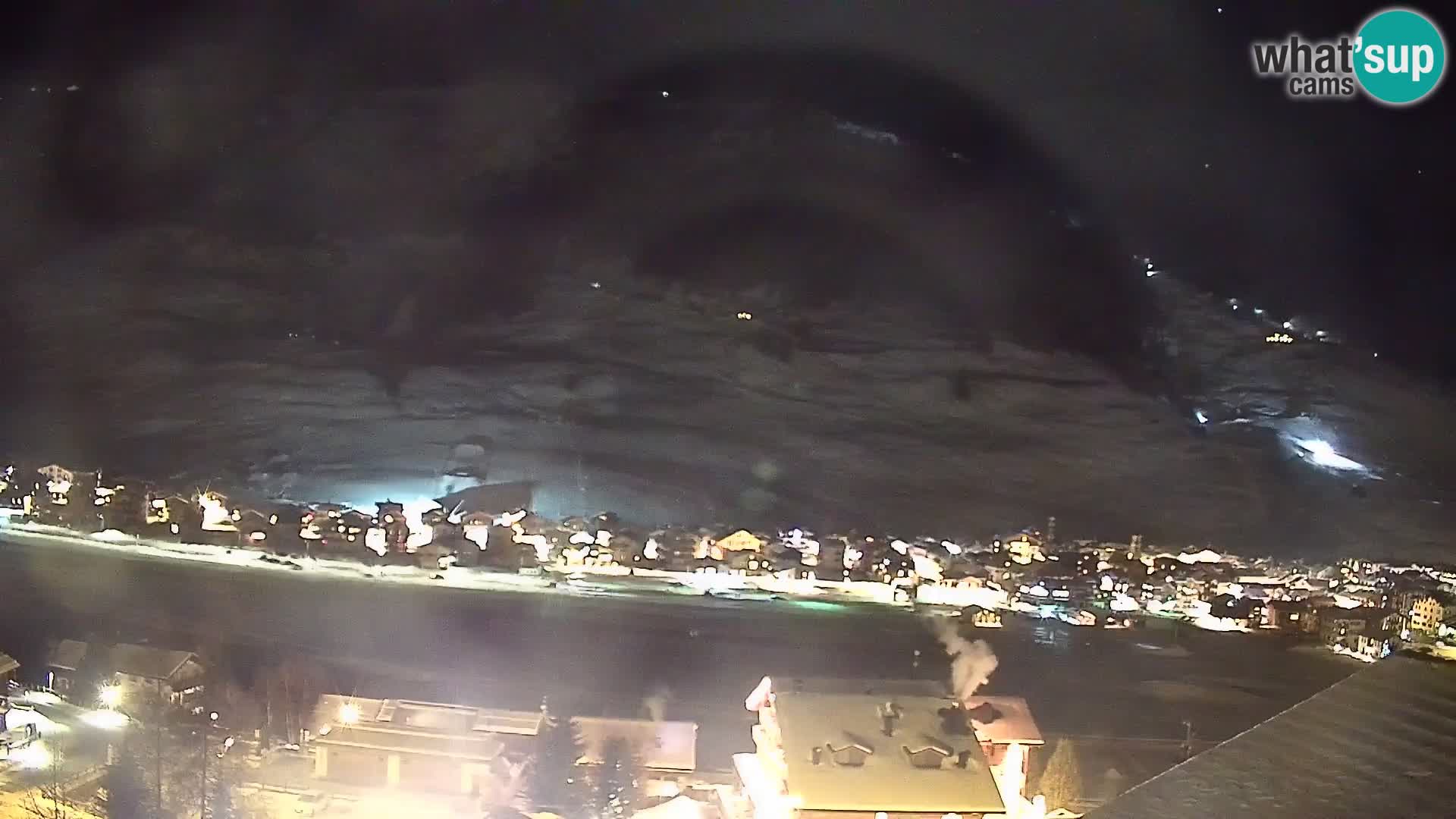 Increíble webcam de Livigno, vista panorámica desde el hotel Teola