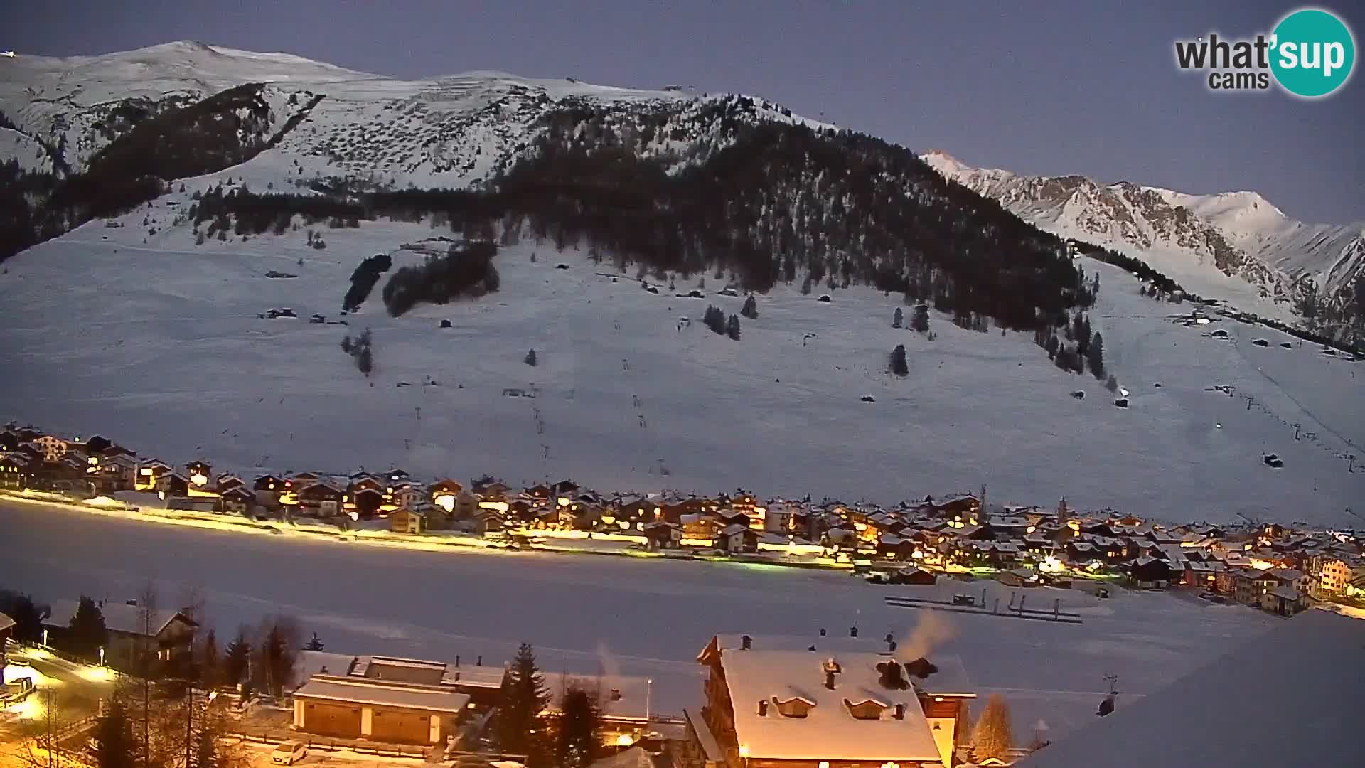 Increíble webcam de Livigno, vista panorámica desde el hotel Teola