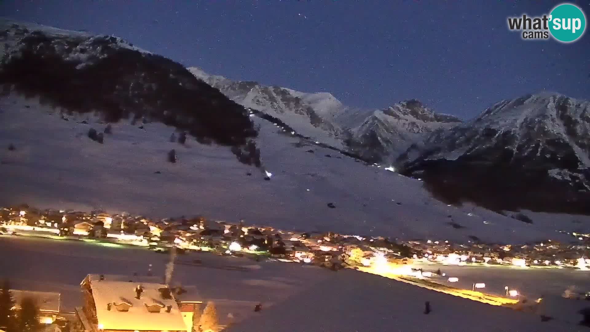 Superbe web camera Livigno, vue panoramique depuis l’hôtel Teola