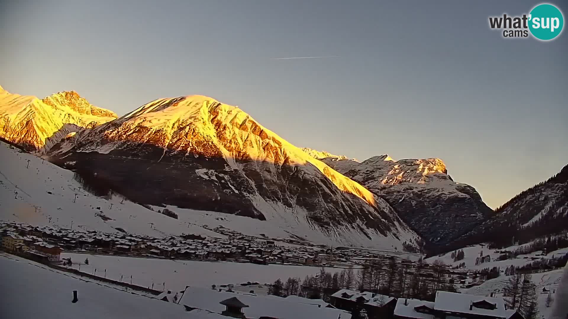 Superbe web camera Livigno, vue panoramique depuis l’hôtel Teola