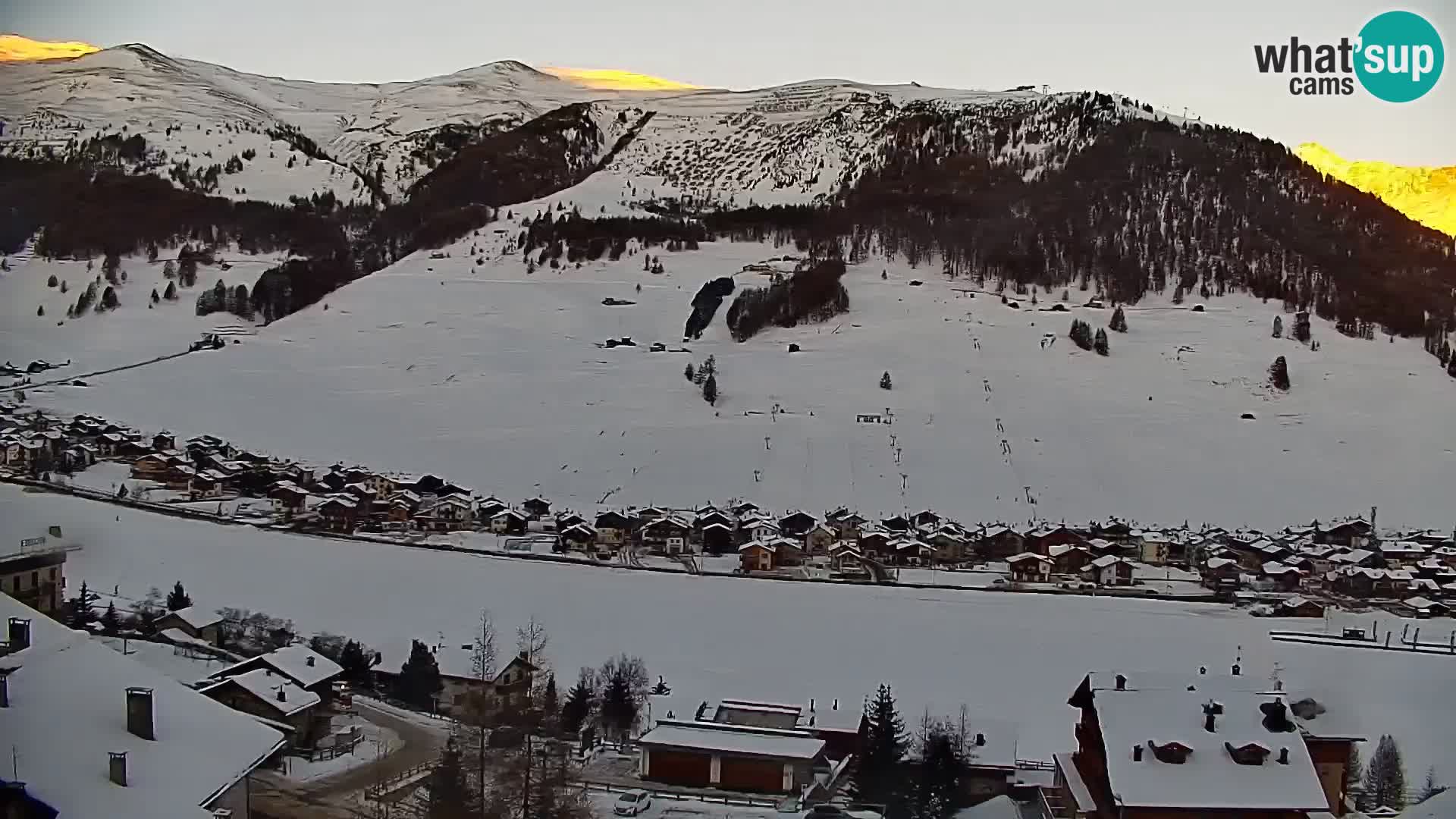 Superbe web camera Livigno, vue panoramique depuis l’hôtel Teola