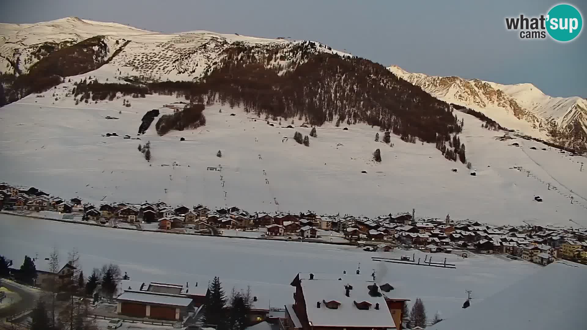 Superbe web camera Livigno, vue panoramique depuis l’hôtel Teola