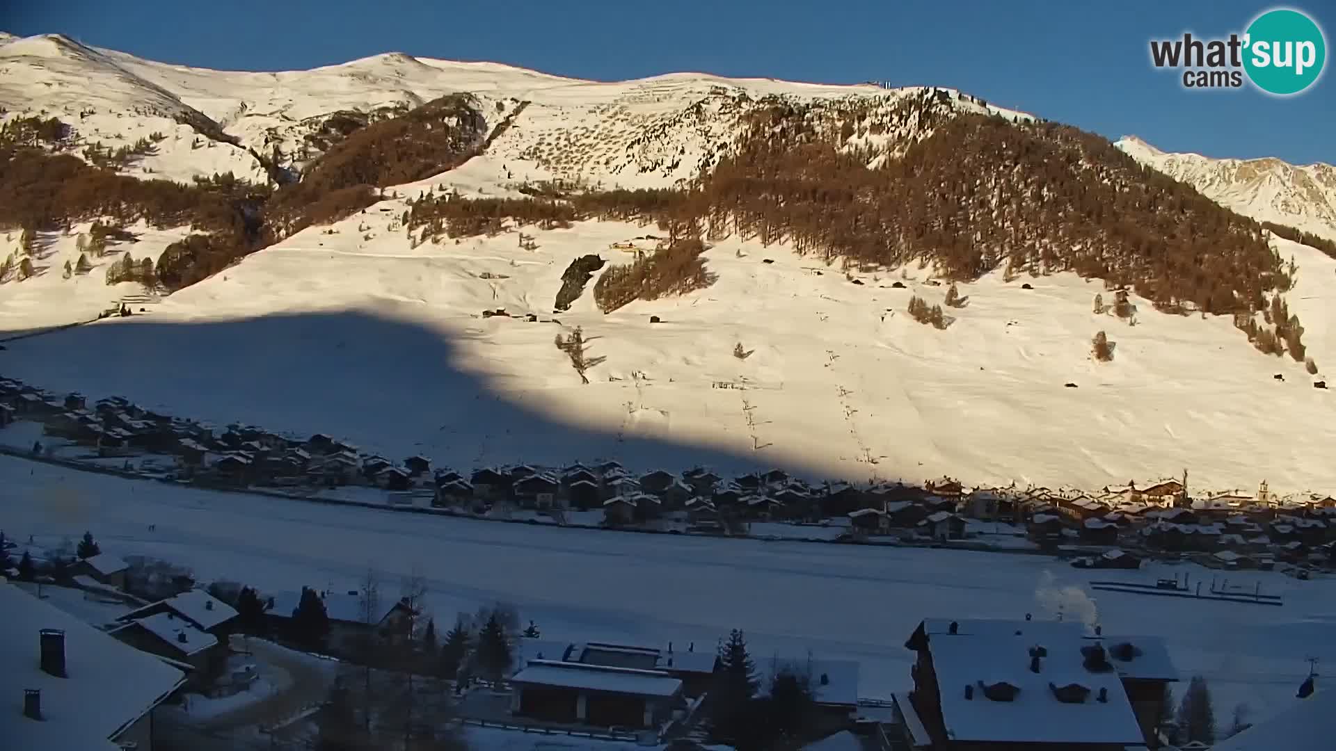 Superbe web camera Livigno, vue panoramique depuis l’hôtel Teola