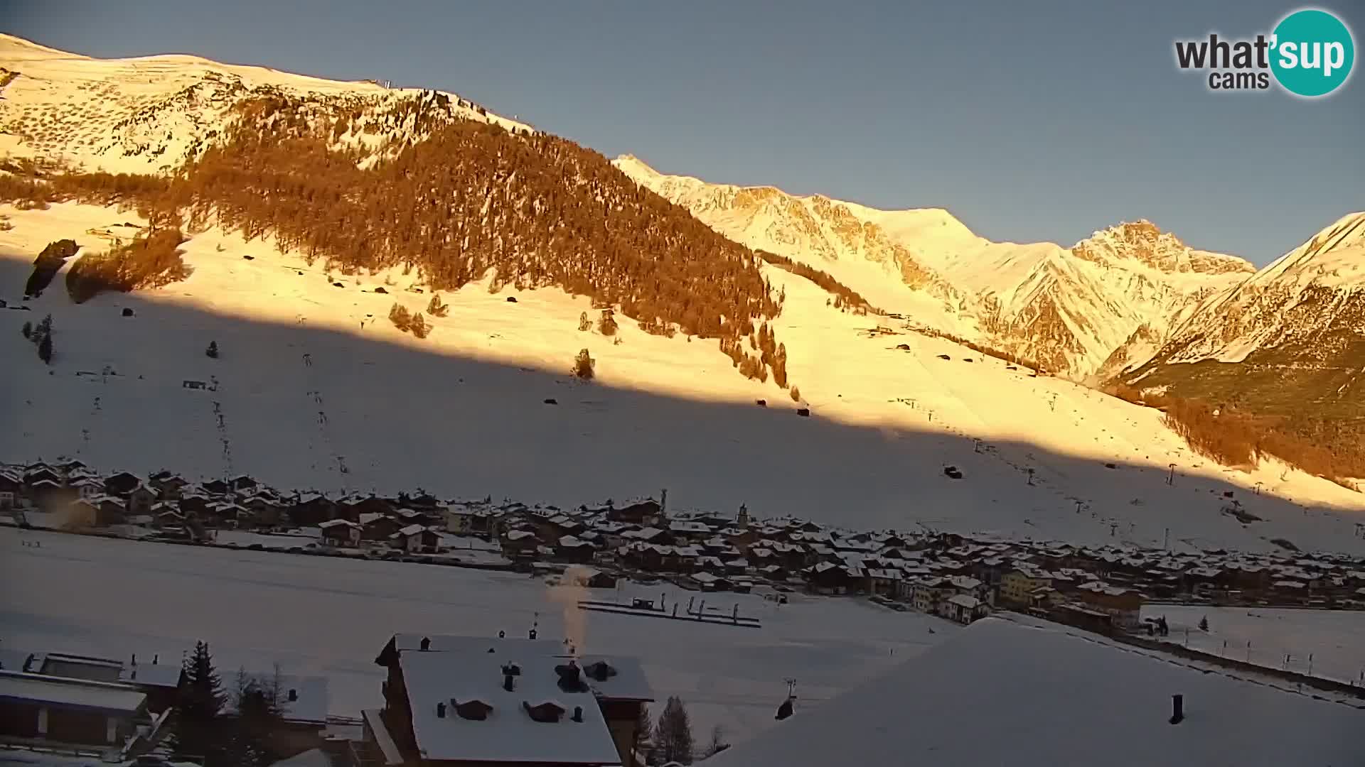 Amazing Livigno webcam panorama view from hotel Teola