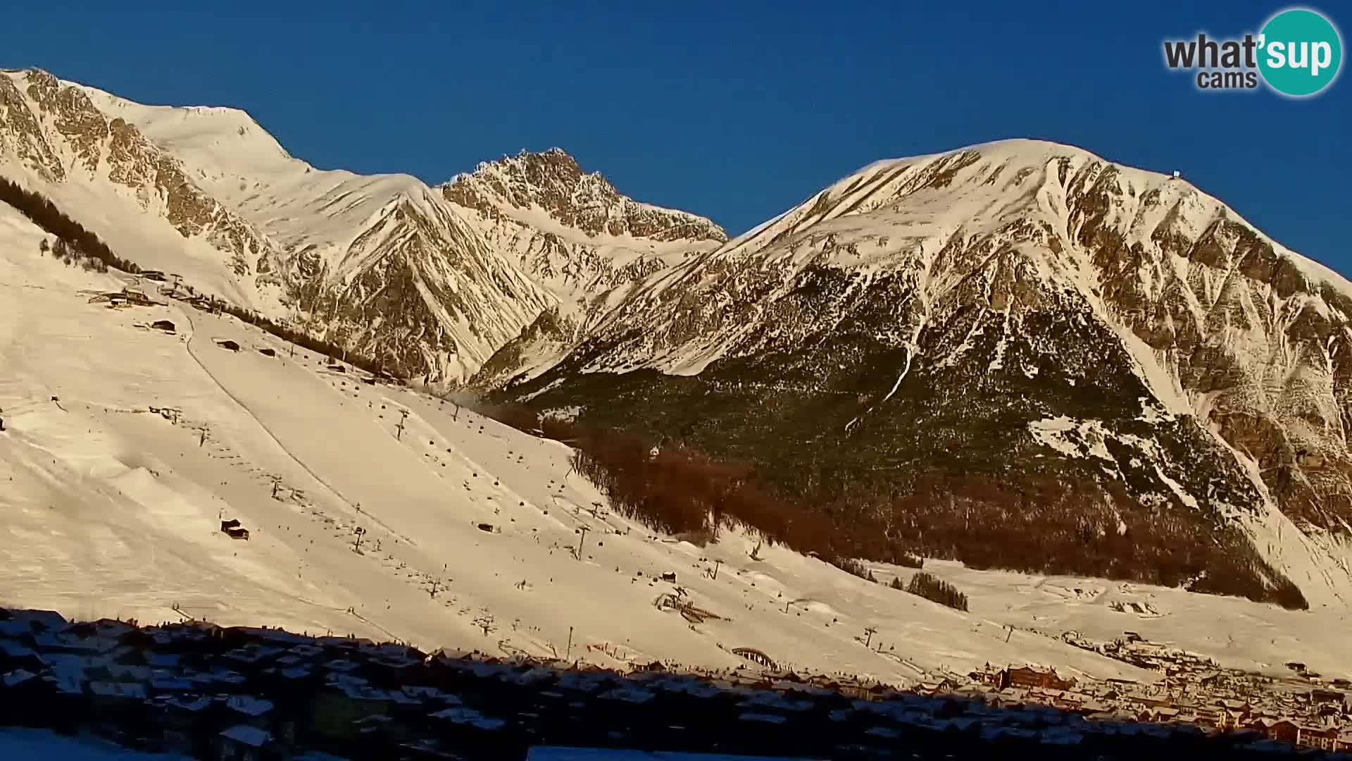 Amazing Livigno webcam panorama view from hotel Teola