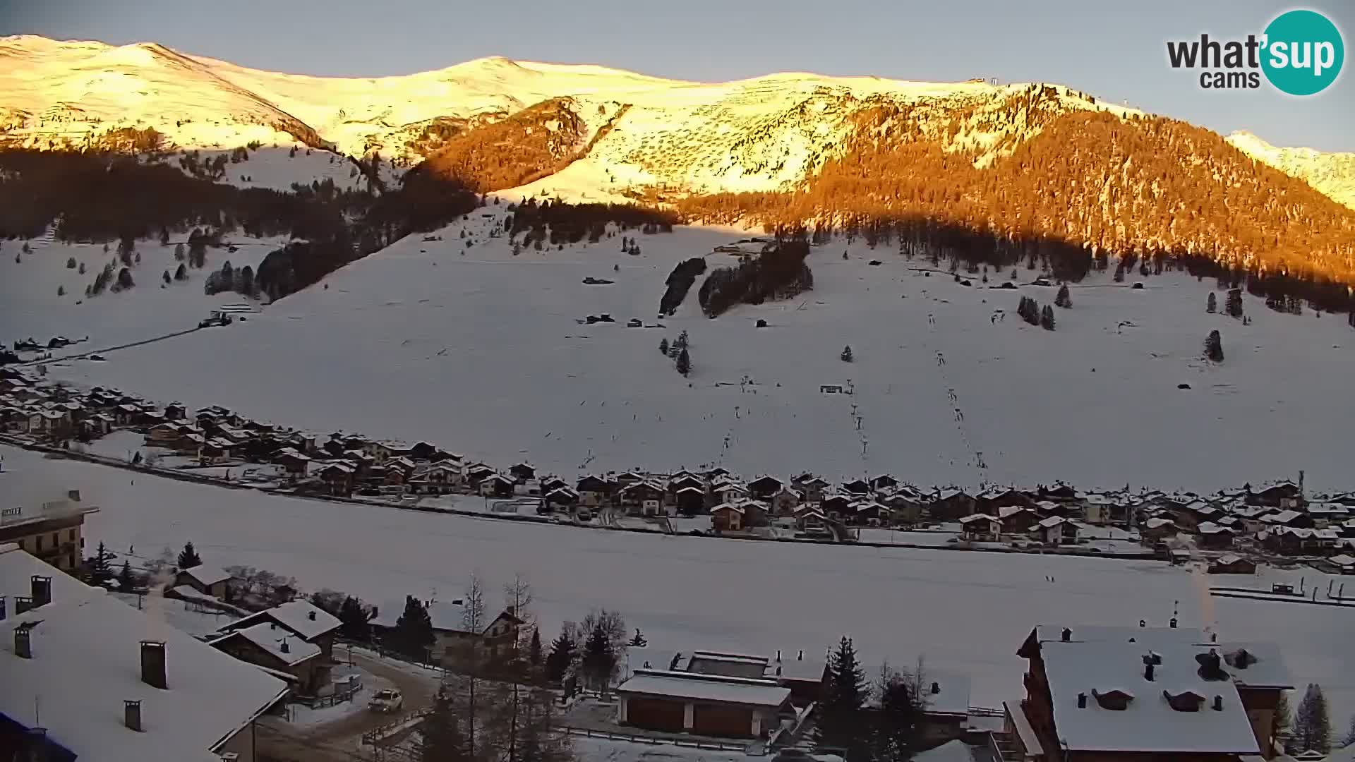 Increíble webcam de Livigno, vista panorámica desde el hotel Teola