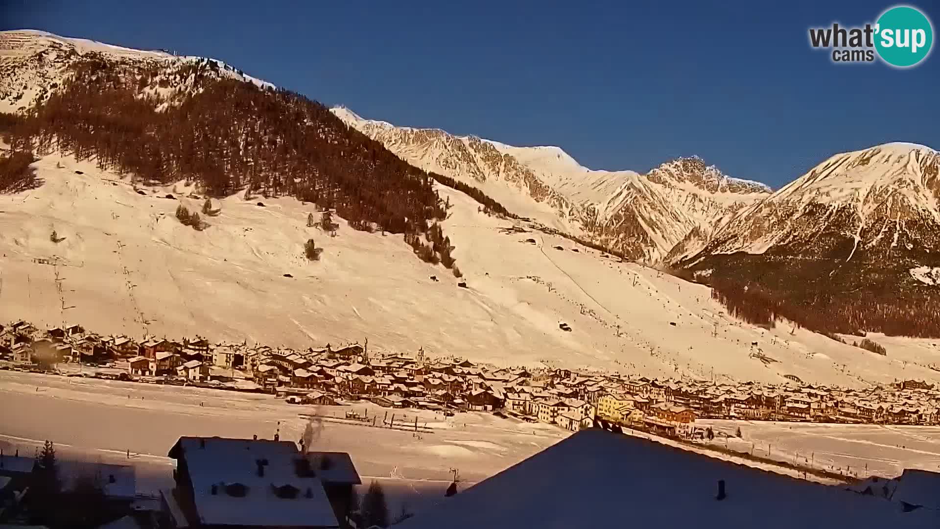 Amazing Livigno webcam panorama view from hotel Teola