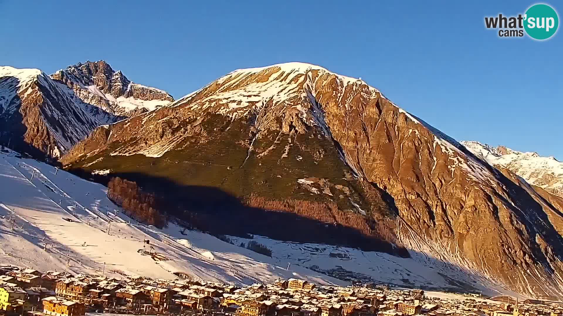 Superbe web camera Livigno, vue panoramique depuis l’hôtel Teola