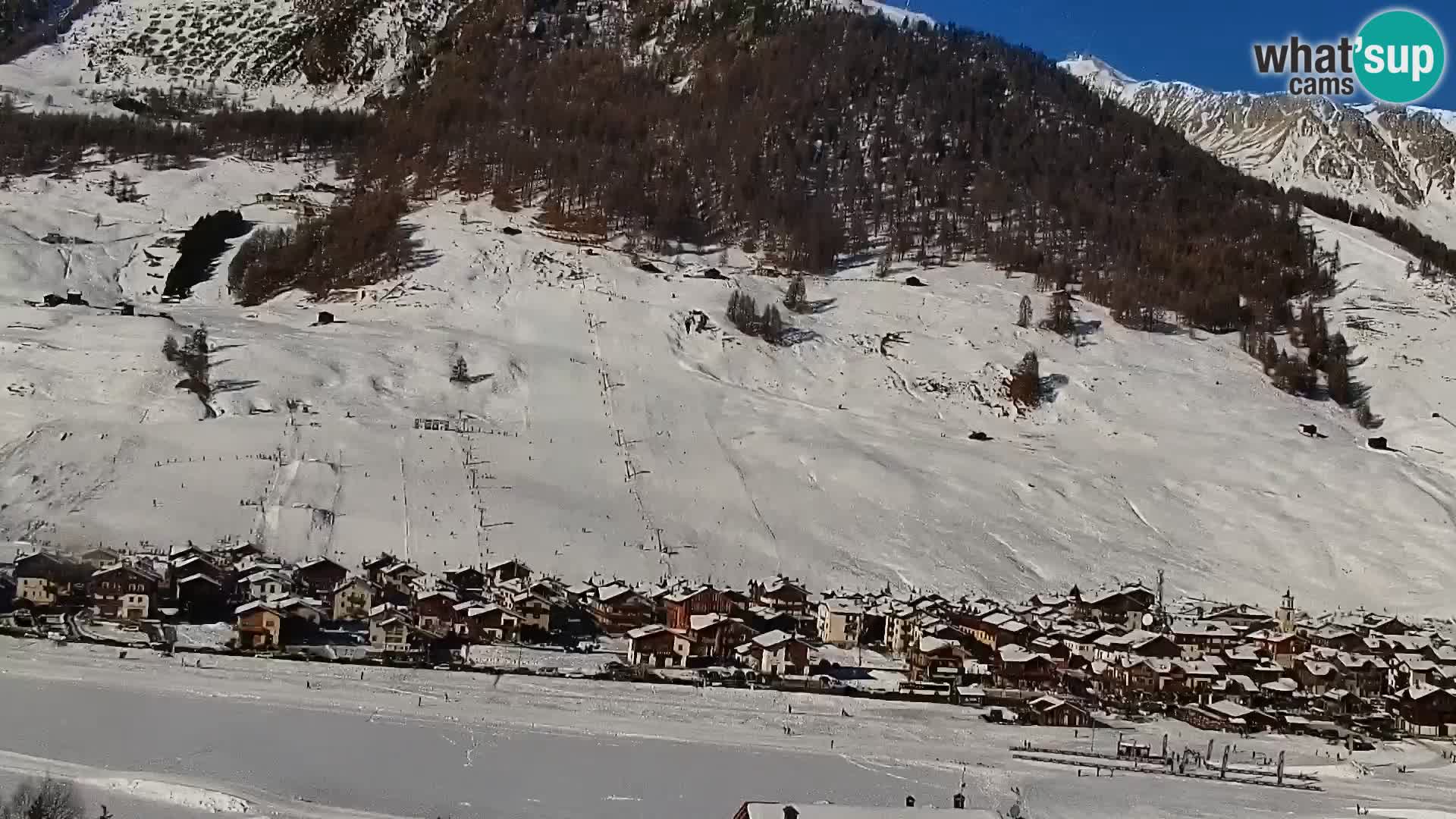 Superbe web camera Livigno, vue panoramique depuis l’hôtel Teola