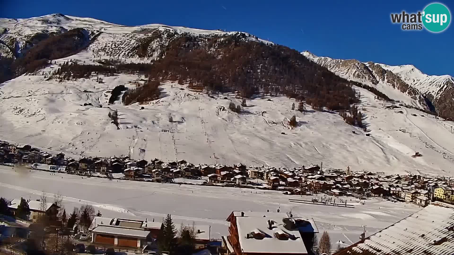 Increíble webcam de Livigno, vista panorámica desde el hotel Teola