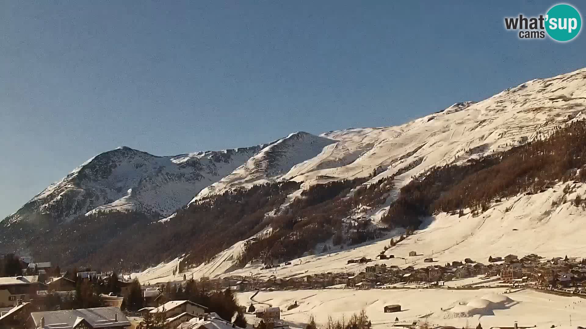 Increíble webcam de Livigno, vista panorámica desde el hotel Teola