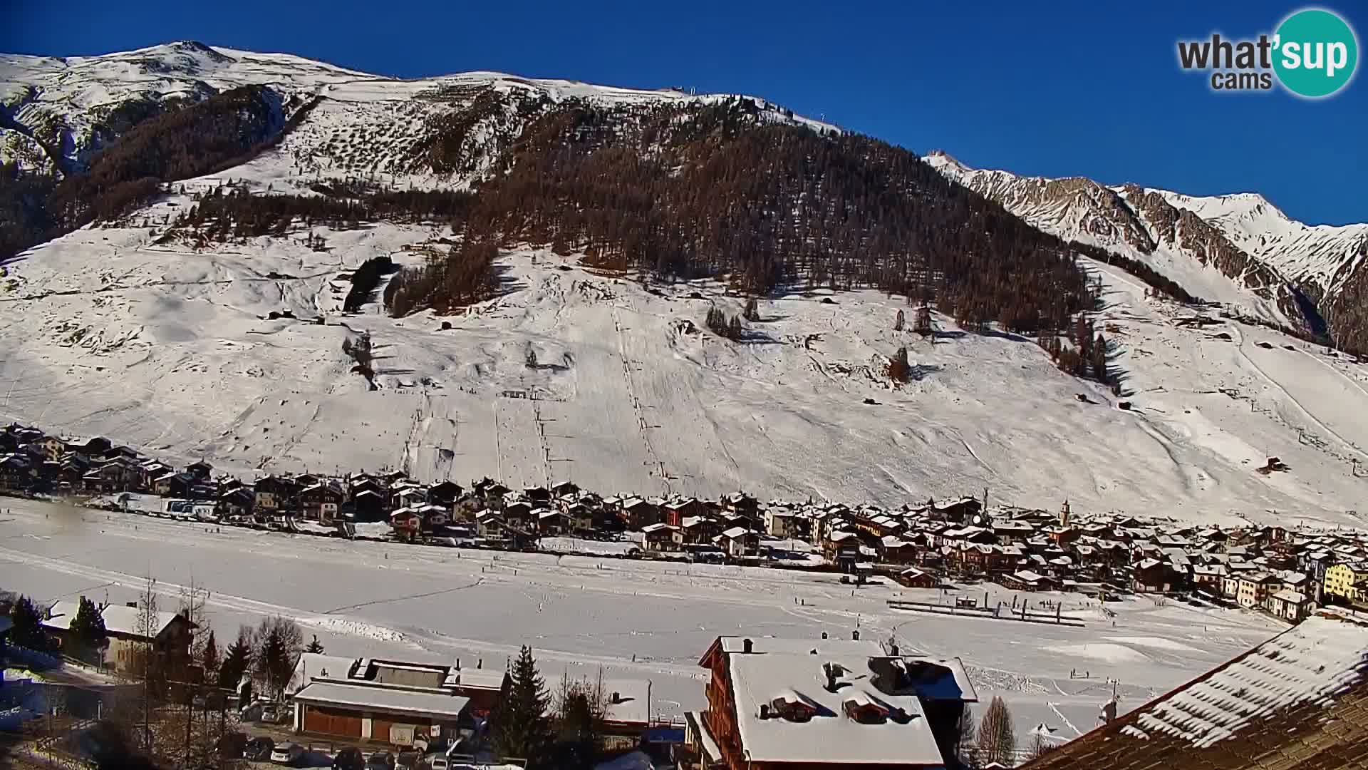 Superbe web camera Livigno, vue panoramique depuis l’hôtel Teola