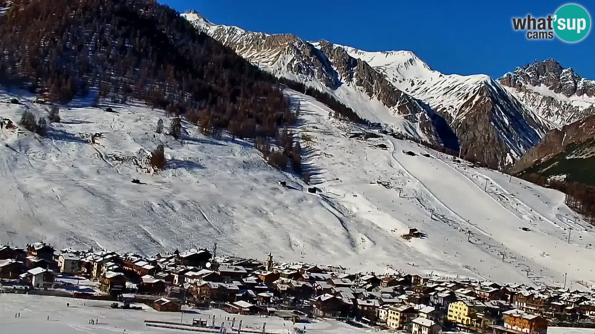 Increíble webcam de Livigno, vista panorámica desde el hotel Teola