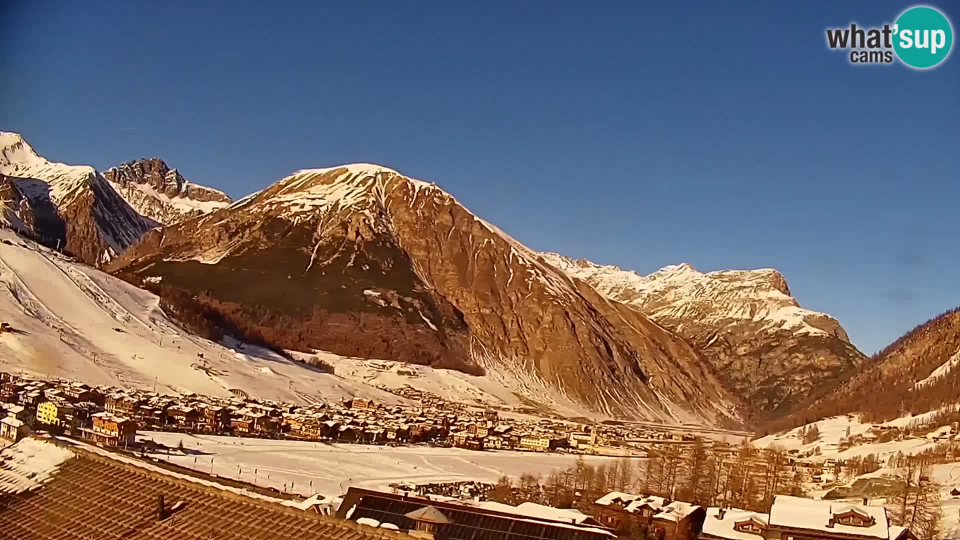 Increíble webcam de Livigno, vista panorámica desde el hotel Teola