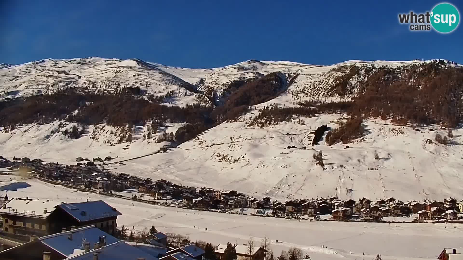 Amazing Livigno webcam panorama view from hotel Teola