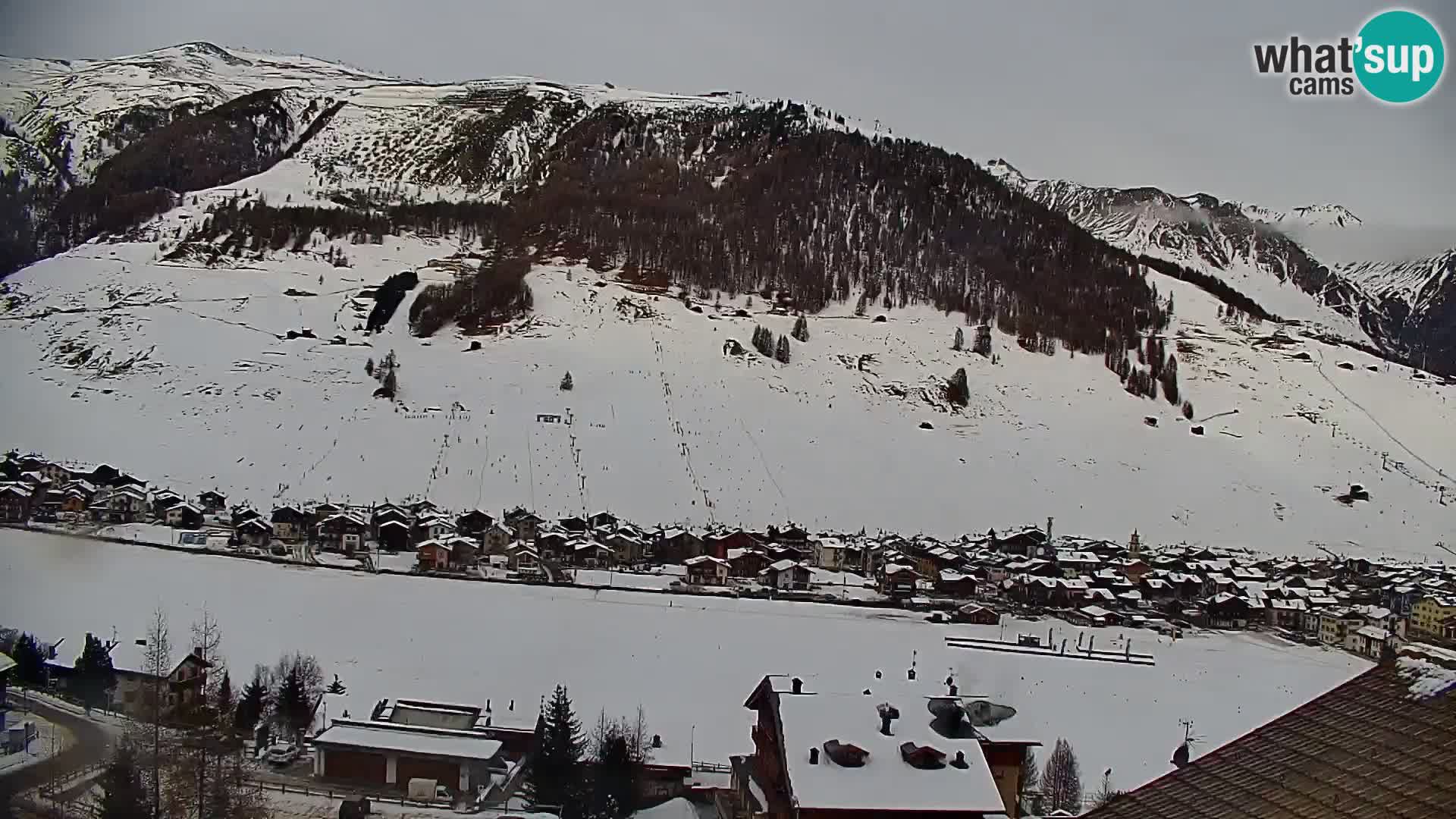 Superbe web camera Livigno, vue panoramique depuis l’hôtel Teola