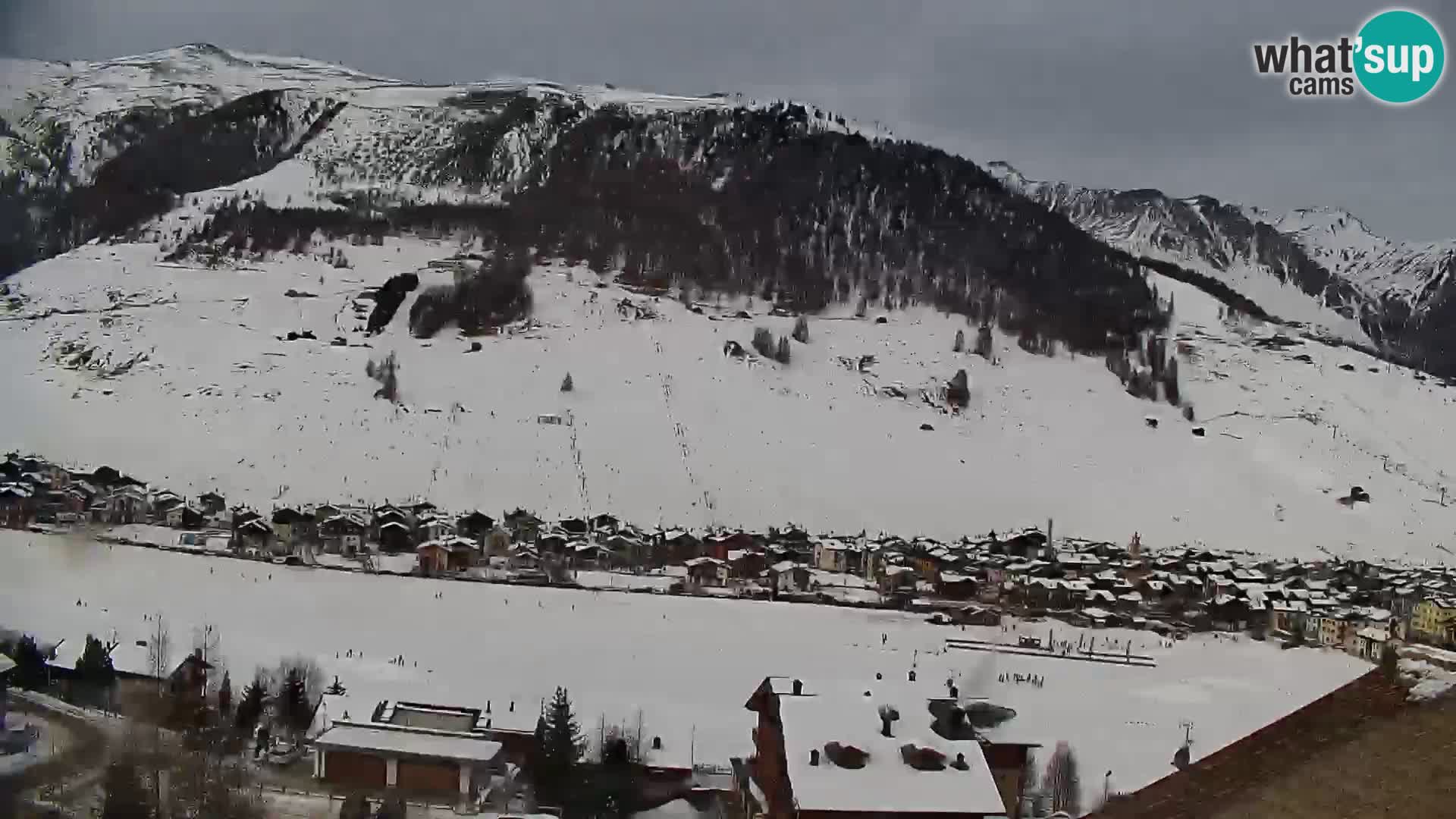 Superbe web camera Livigno, vue panoramique depuis l’hôtel Teola