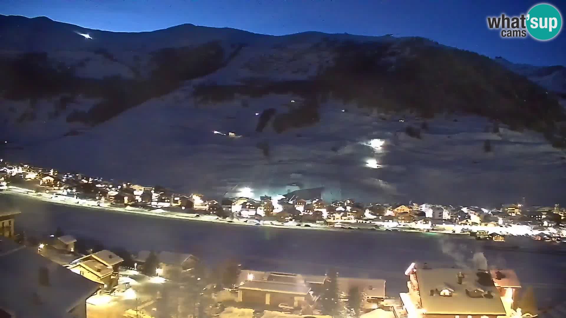 Superbe web camera Livigno, vue panoramique depuis l’hôtel Teola