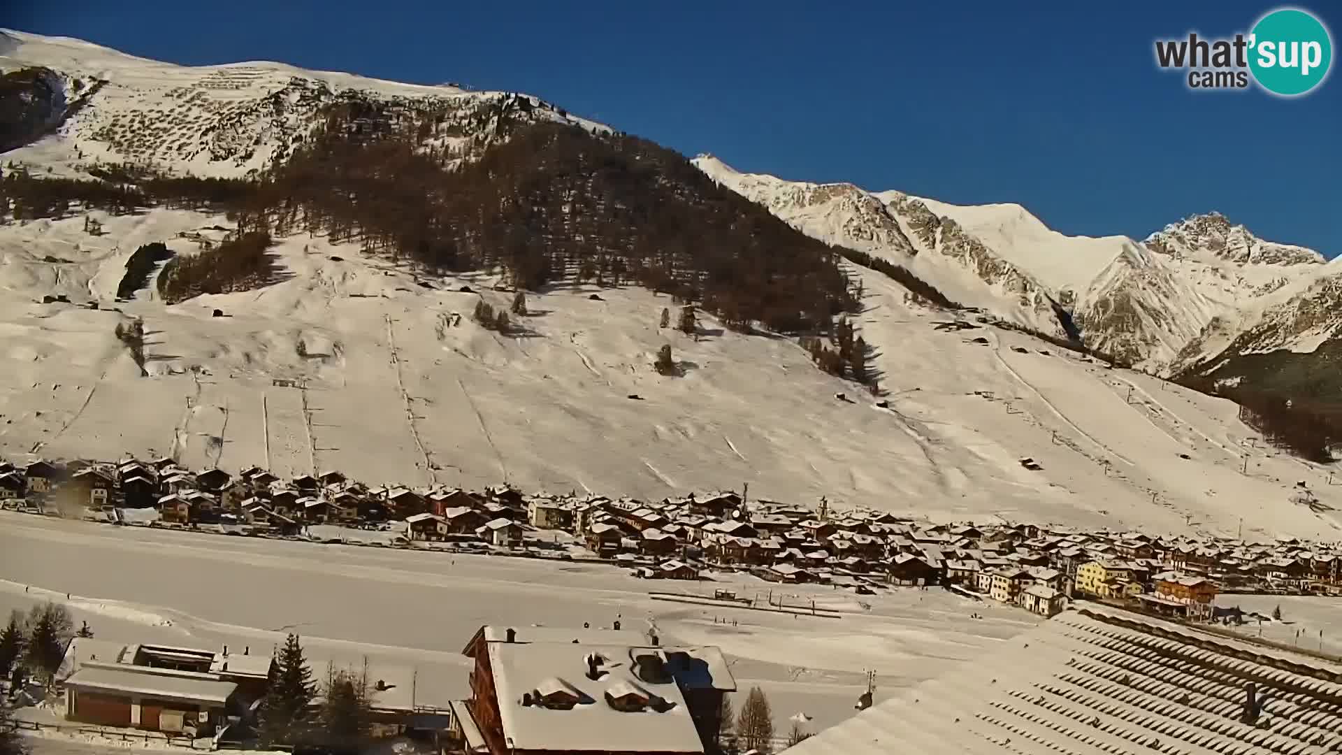 Amazing Livigno webcam panorama view from hotel Teola