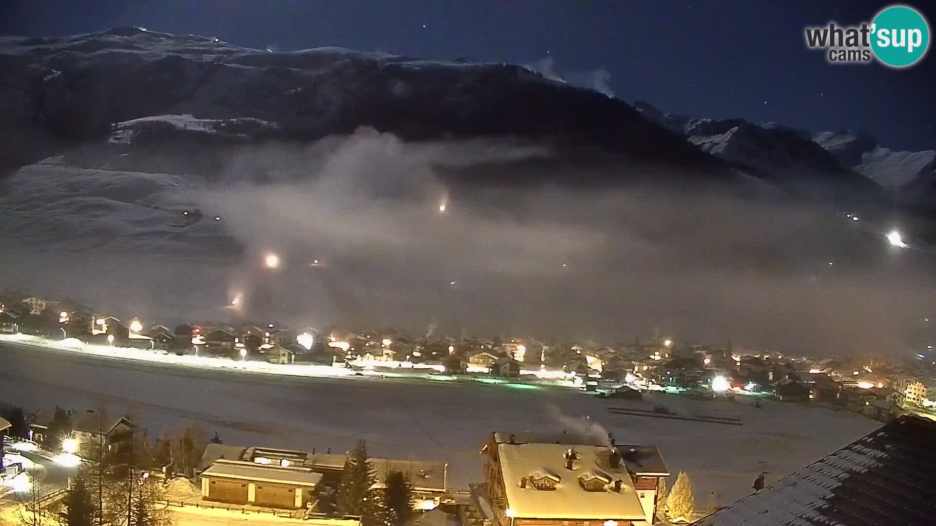 Increíble webcam de Livigno, vista panorámica desde el hotel Teola