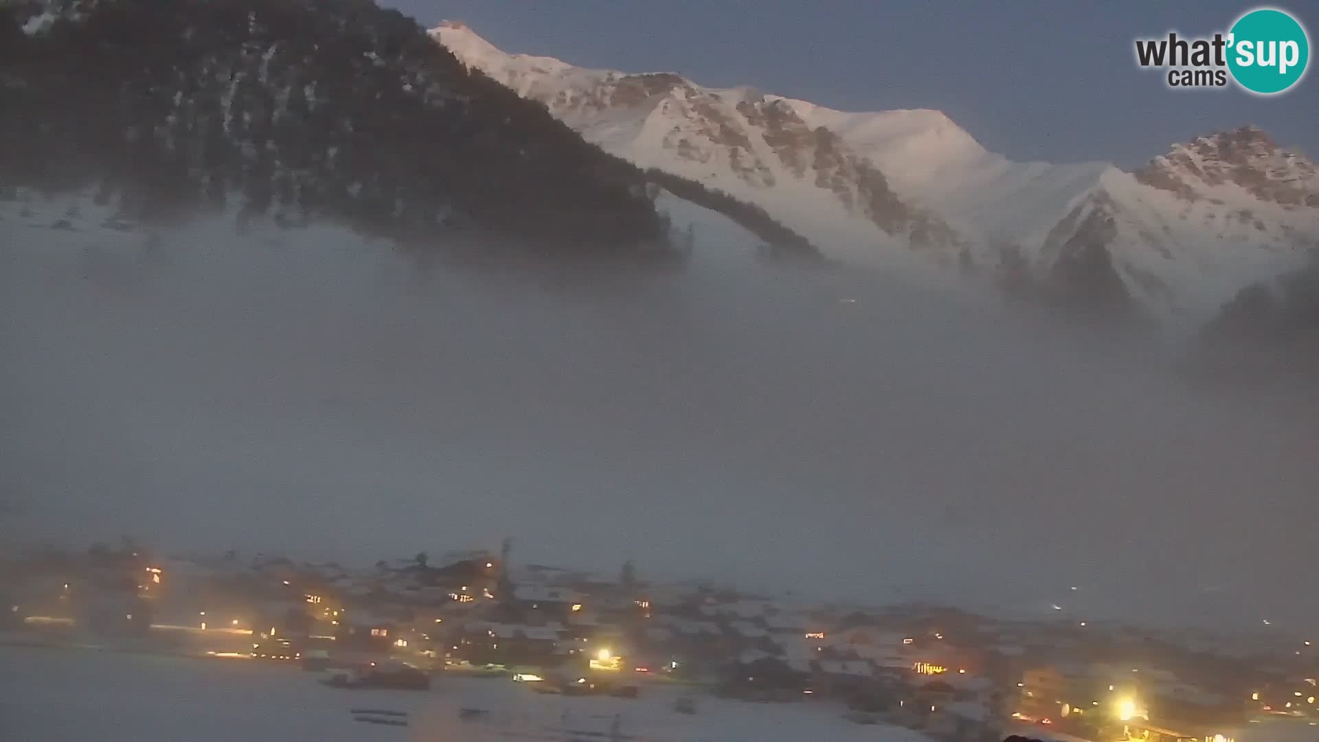 Increíble webcam de Livigno, vista panorámica desde el hotel Teola