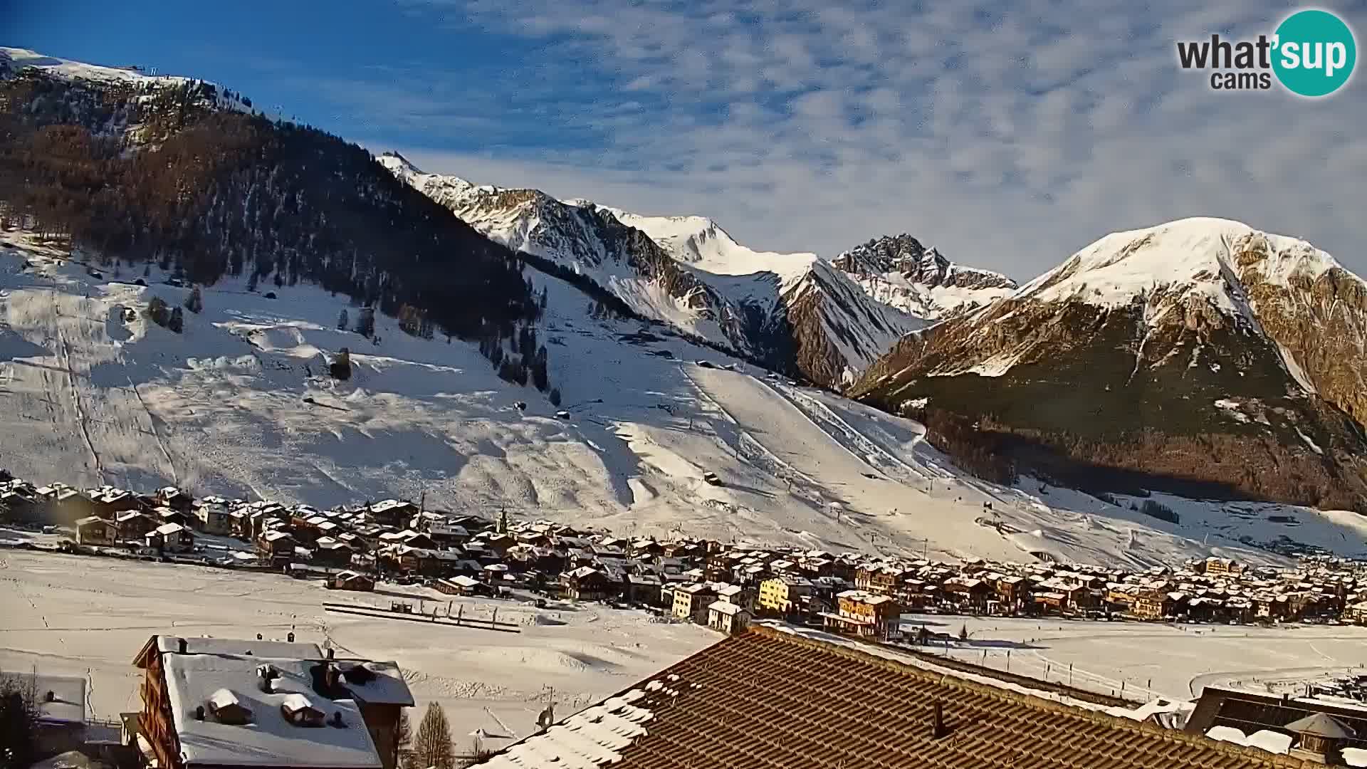 Superbe web camera Livigno, vue panoramique depuis l’hôtel Teola