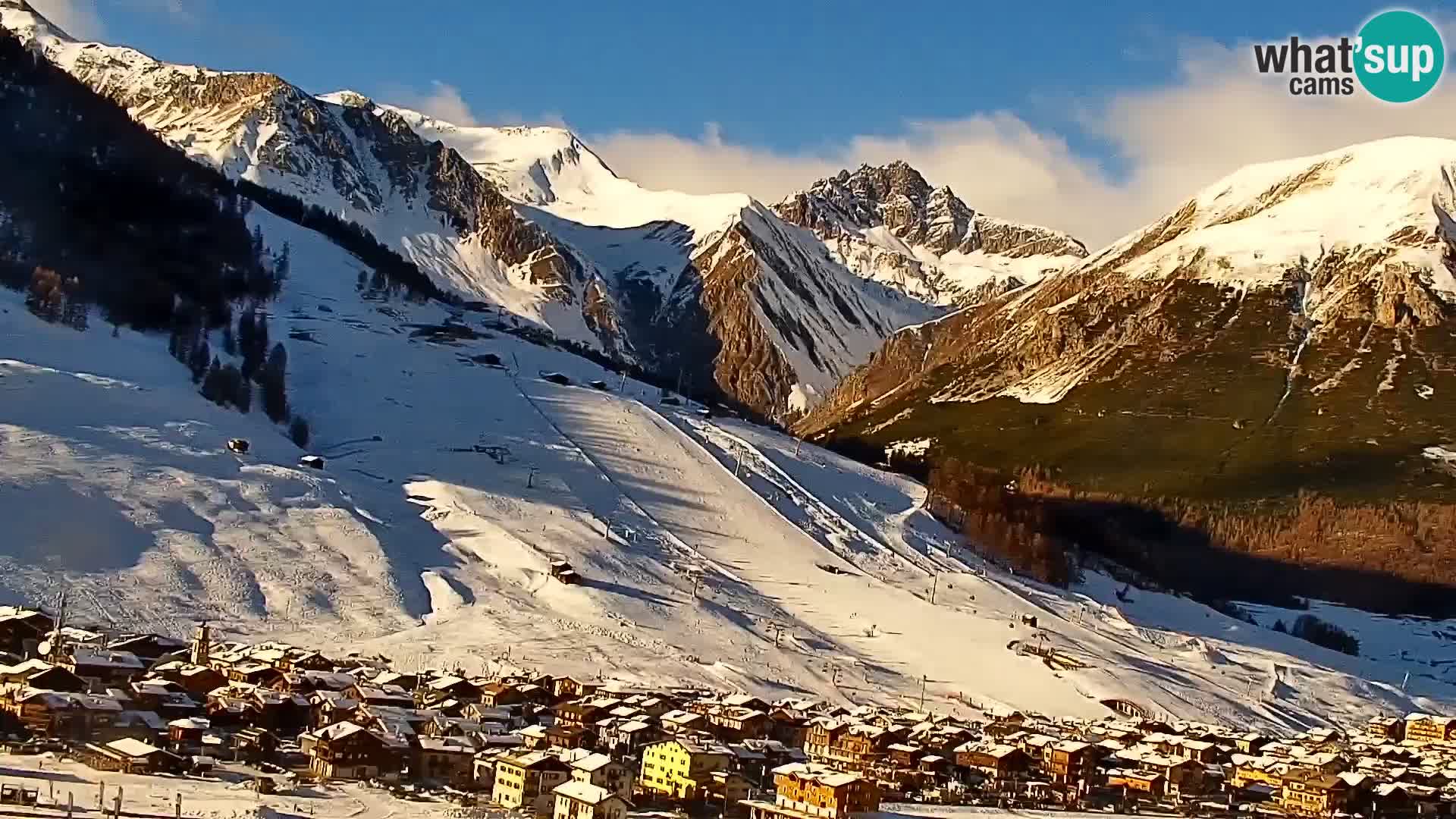 Amazing Livigno webcam panorama view from hotel Teola