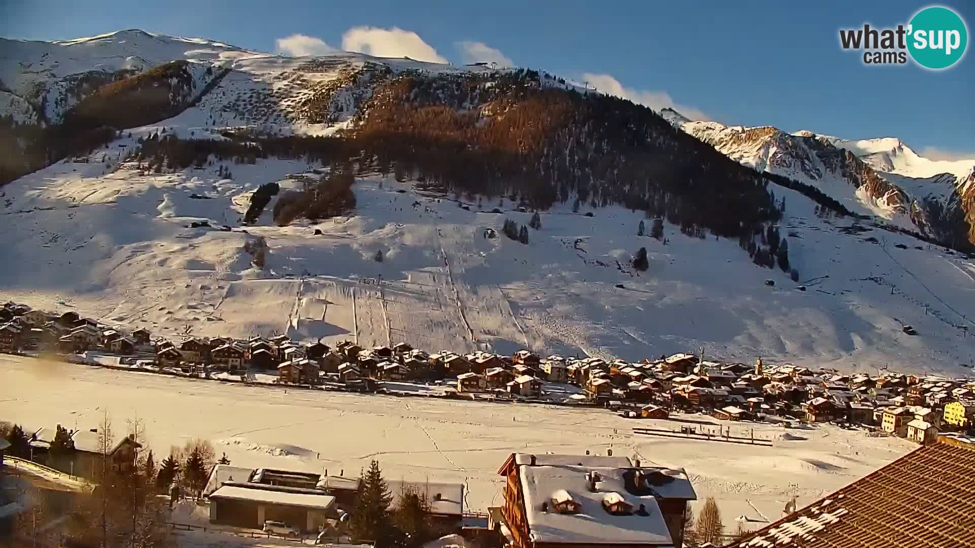 Amazing Livigno webcam panorama view from hotel Teola