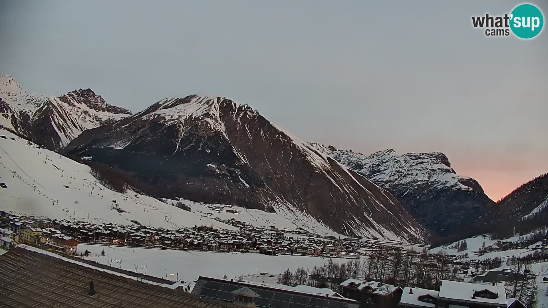 Increíble webcam de Livigno, vista panorámica desde el hotel Teola