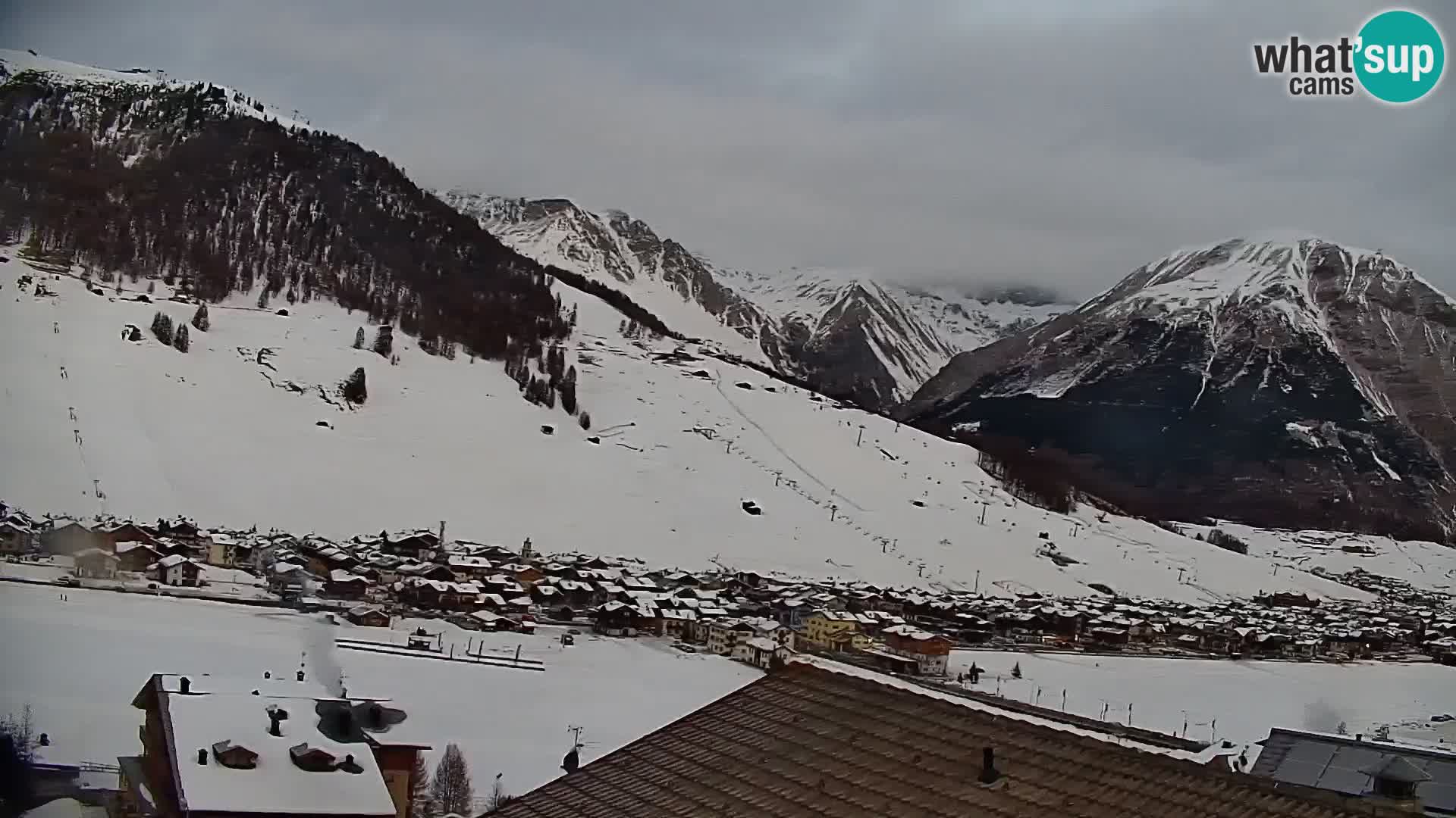 Superbe web camera Livigno, vue panoramique depuis l’hôtel Teola