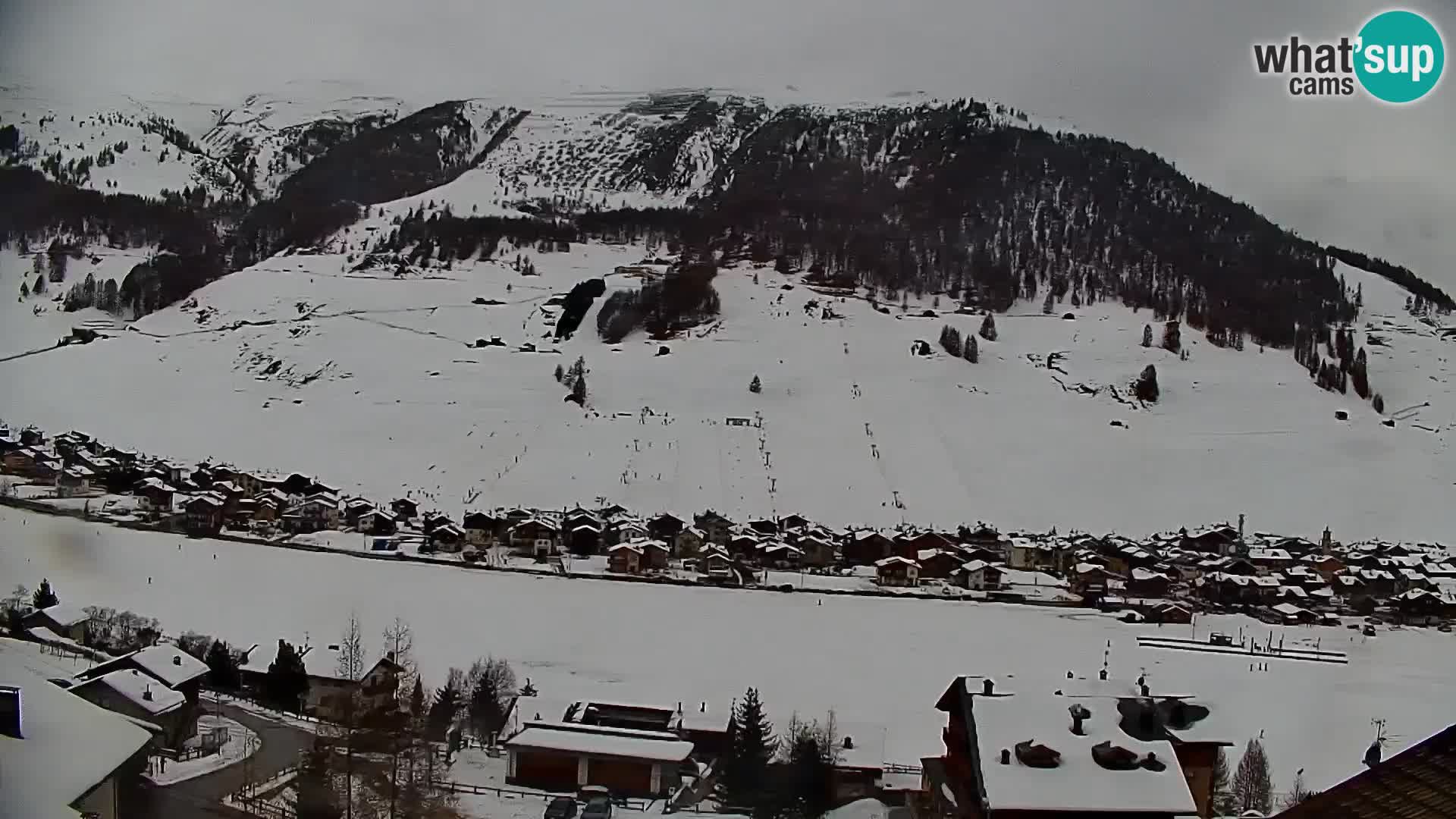 Increíble webcam de Livigno, vista panorámica desde el hotel Teola