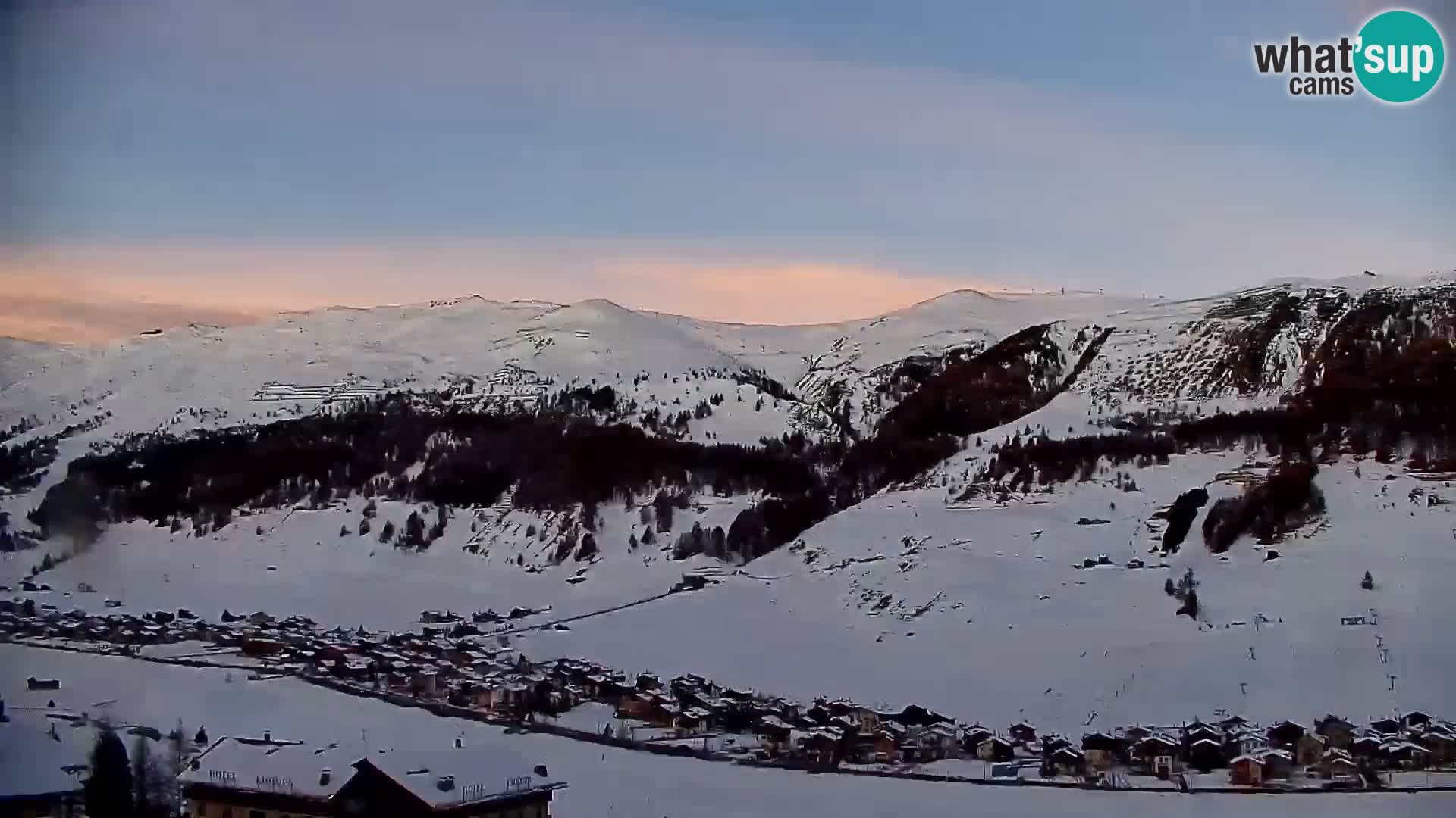 Amazing Livigno webcam panorama view from hotel Teola