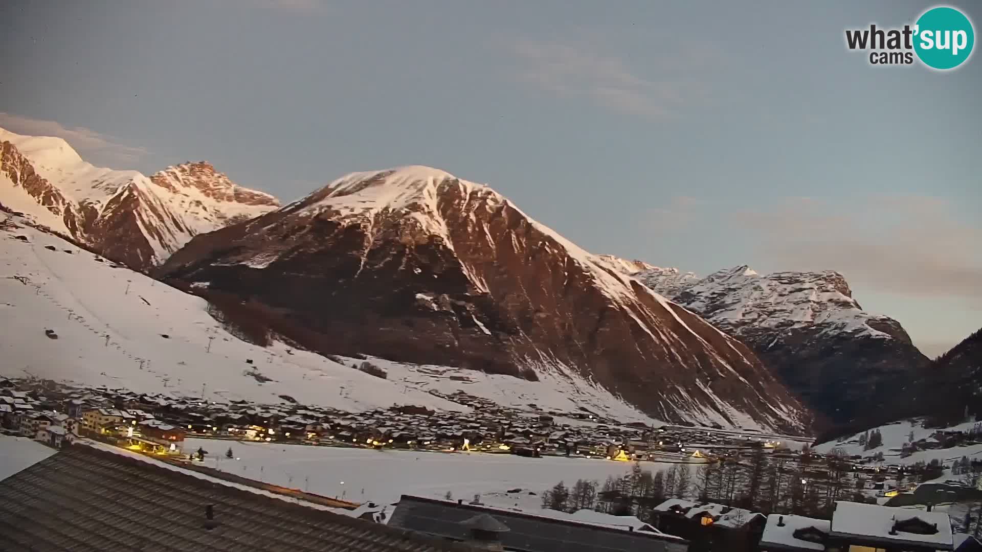 Increíble webcam de Livigno, vista panorámica desde el hotel Teola