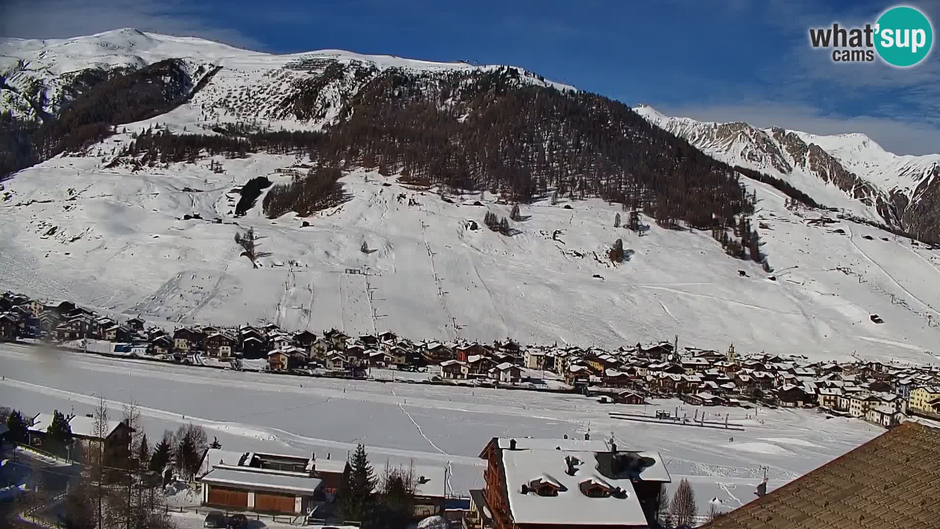 Increíble webcam de Livigno, vista panorámica desde el hotel Teola